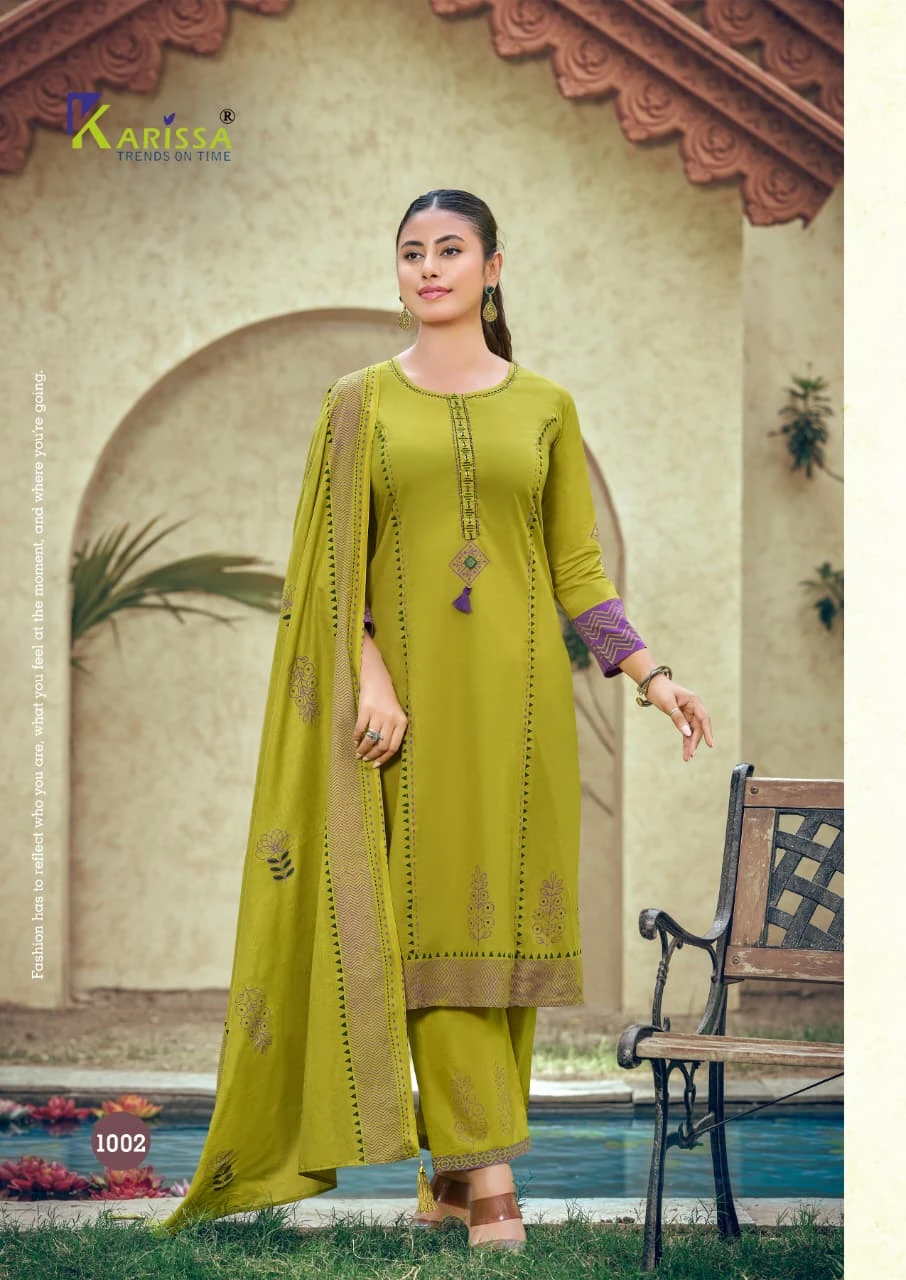 Karissa Kanika Printed Cotton Suit Set
