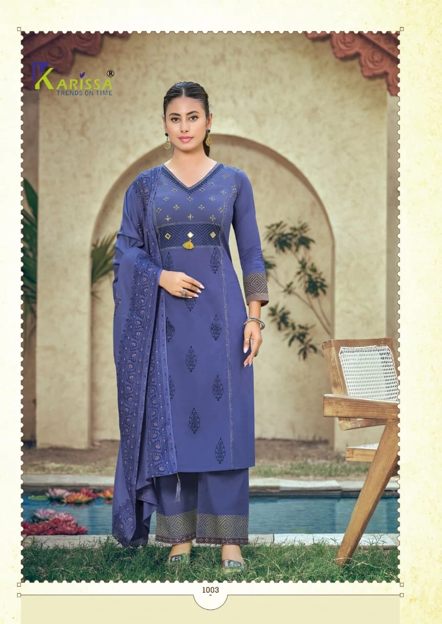 Karissa Kanika Printed Cotton Suit Set