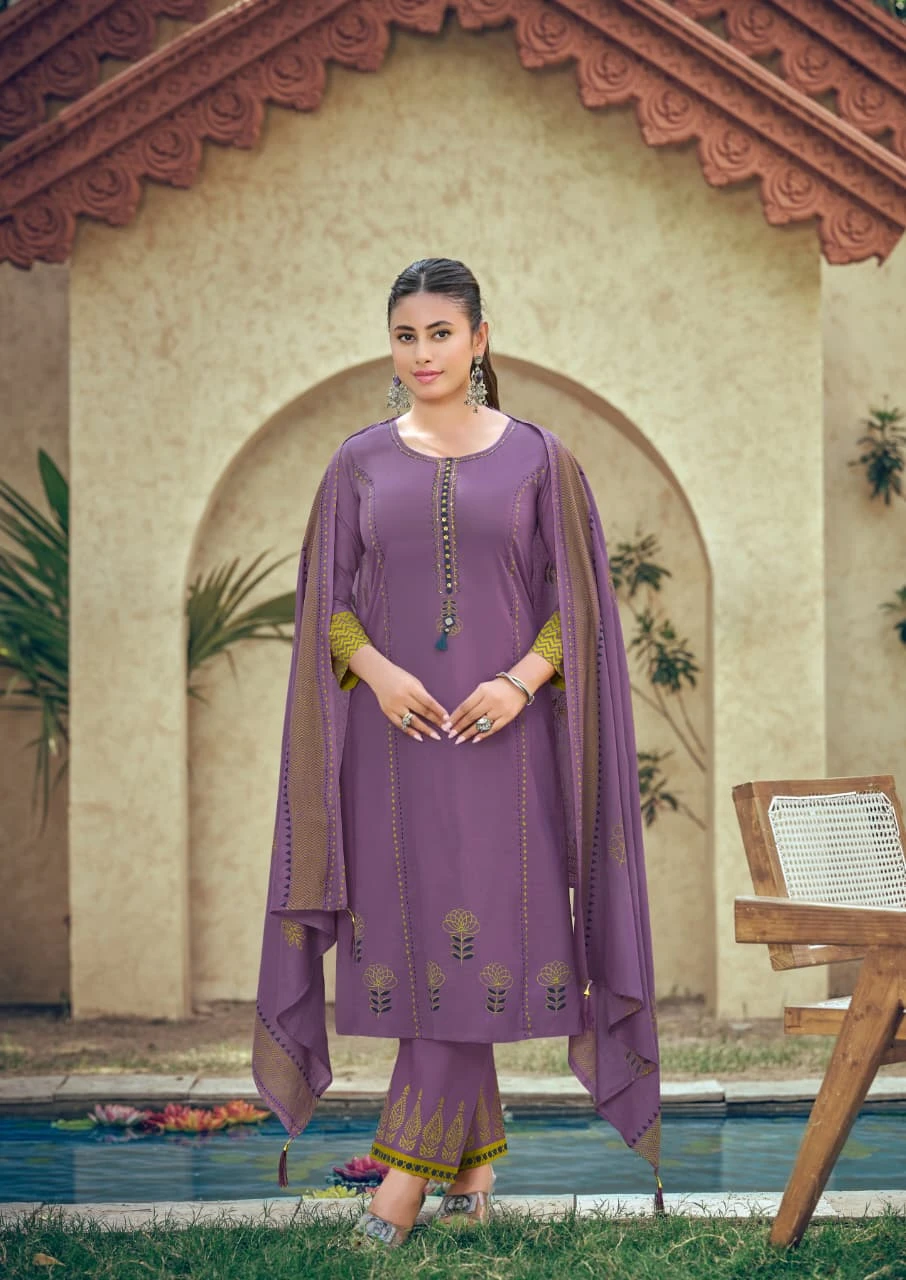 Karissa Kanika Printed Cotton Suit Set