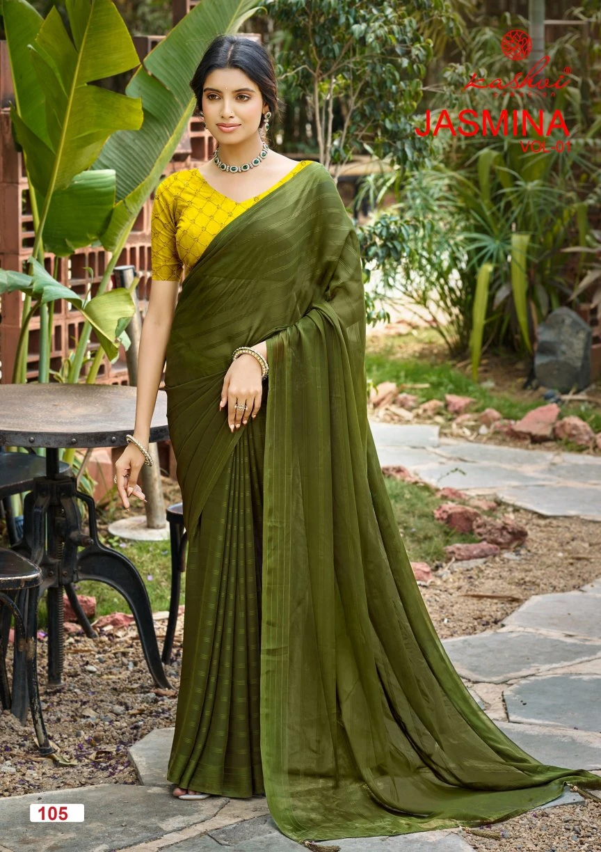 Kashvi Jasmine Vol 1 Soft Sparkle Saree Collection