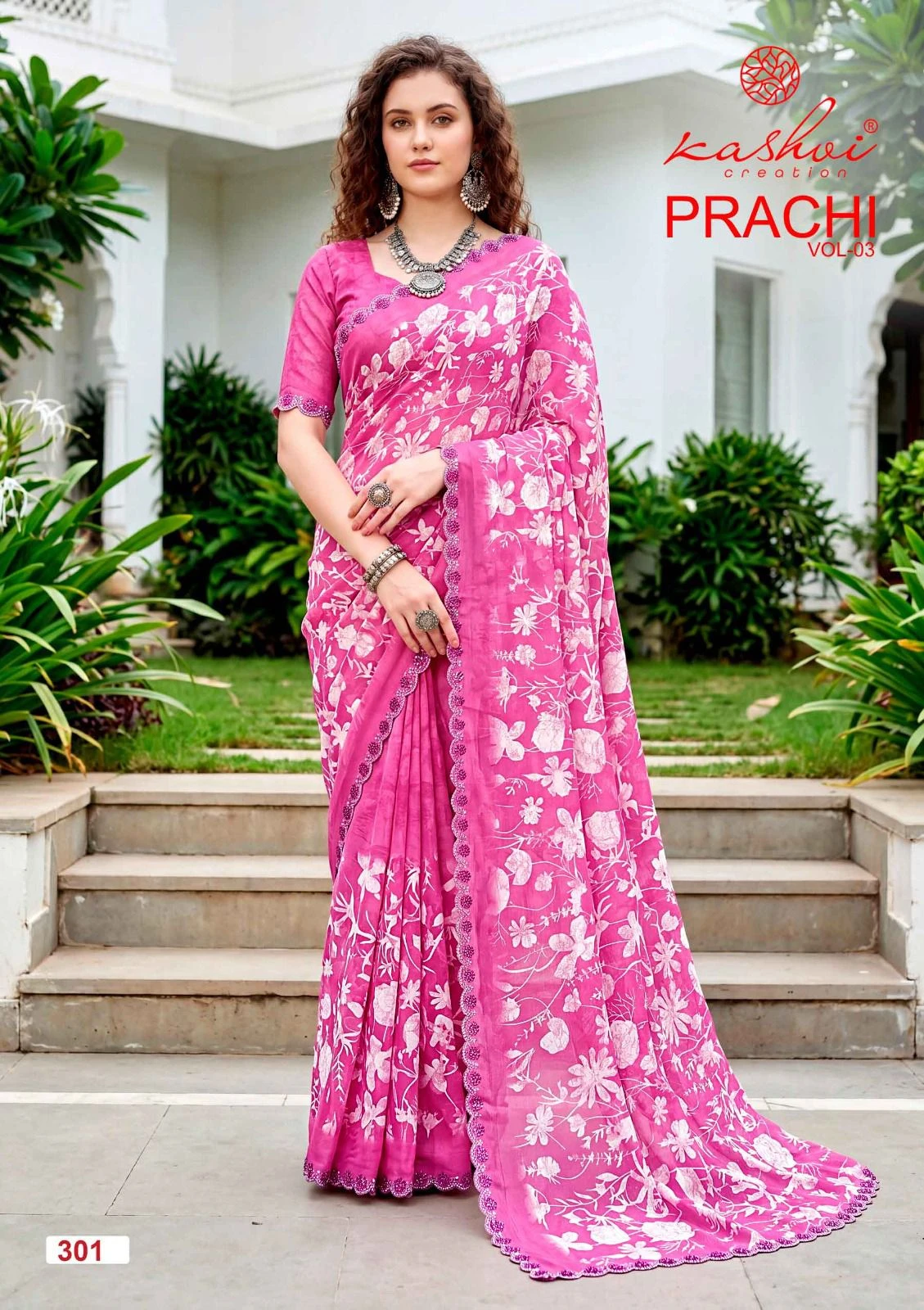 Kashvi Prachi Vol 3 Pc Rimzim with Cutworked Saree