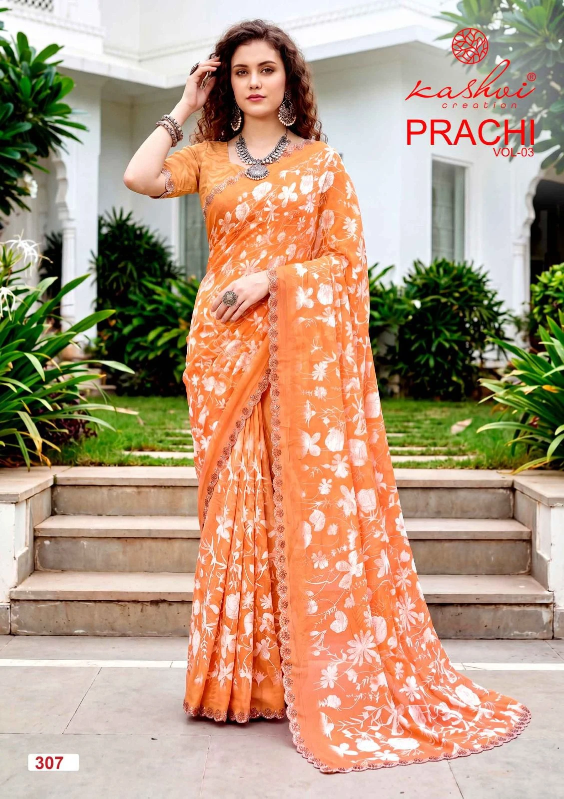 Kashvi Prachi Vol 3 Pc Rimzim with Cutworked Saree