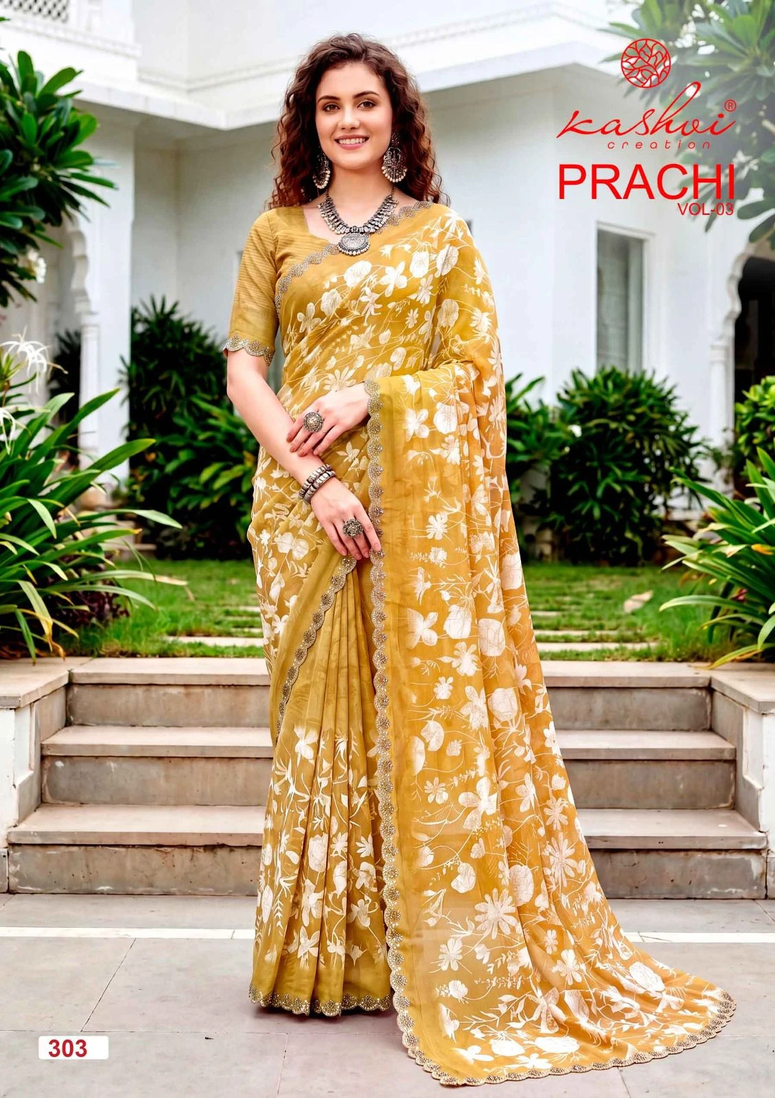 Kashvi Prachi Vol 3 Pc Rimzim with Cutworked Saree