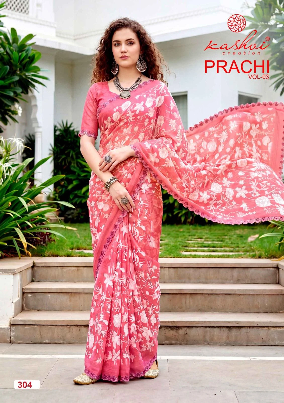Kashvi Prachi Vol 3 Pc Rimzim with Cutworked Saree