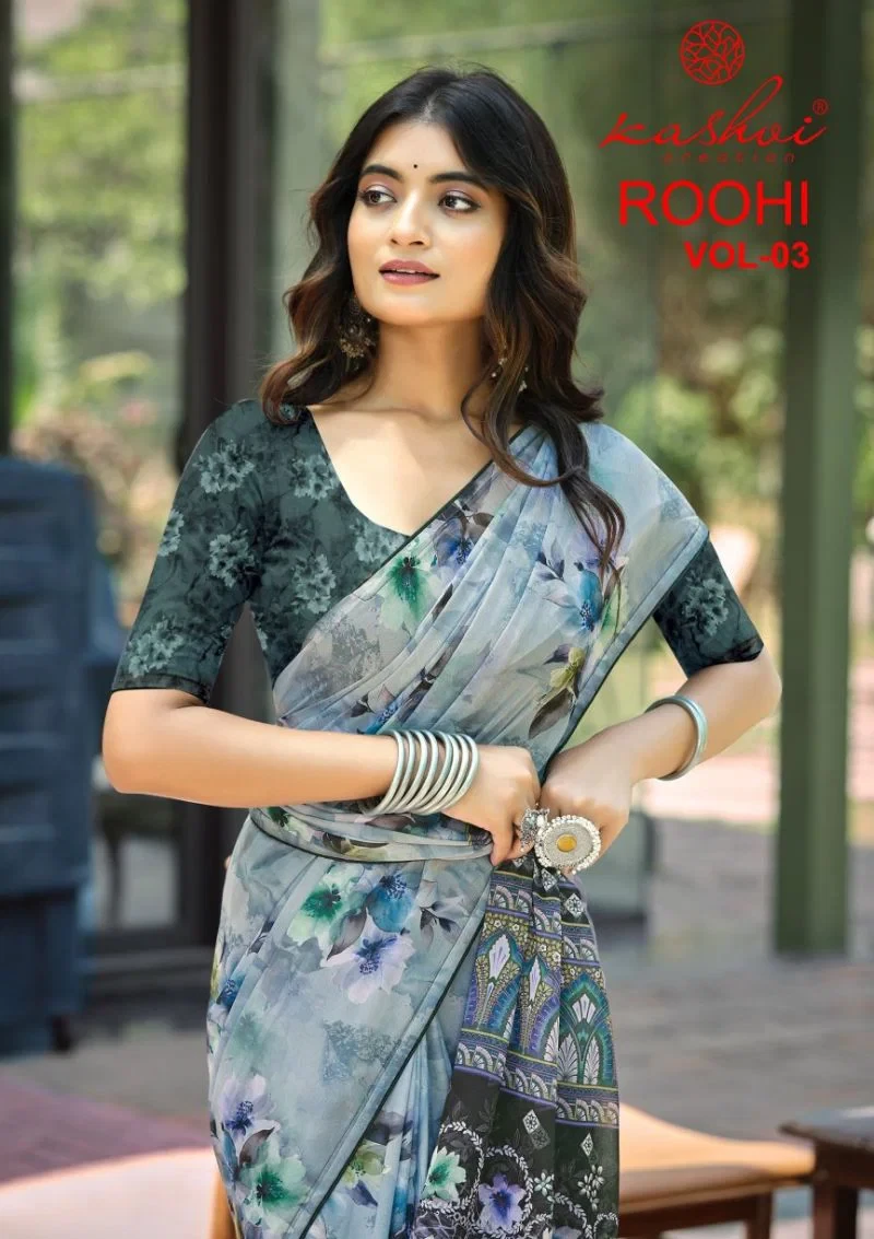 Kashvi Roohi Vol 3 Raga Digital Printed Saree Collection