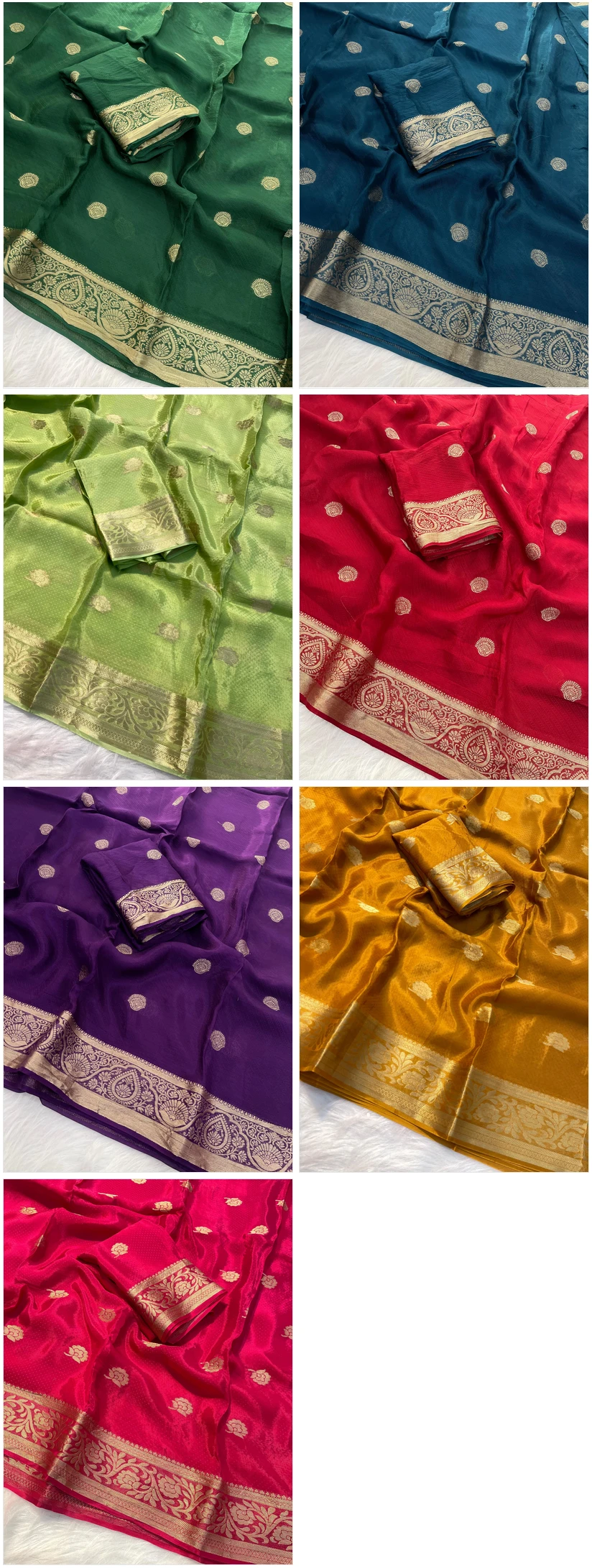 Kc 220 Viscose Mysore Crepe Premium Saree Collection