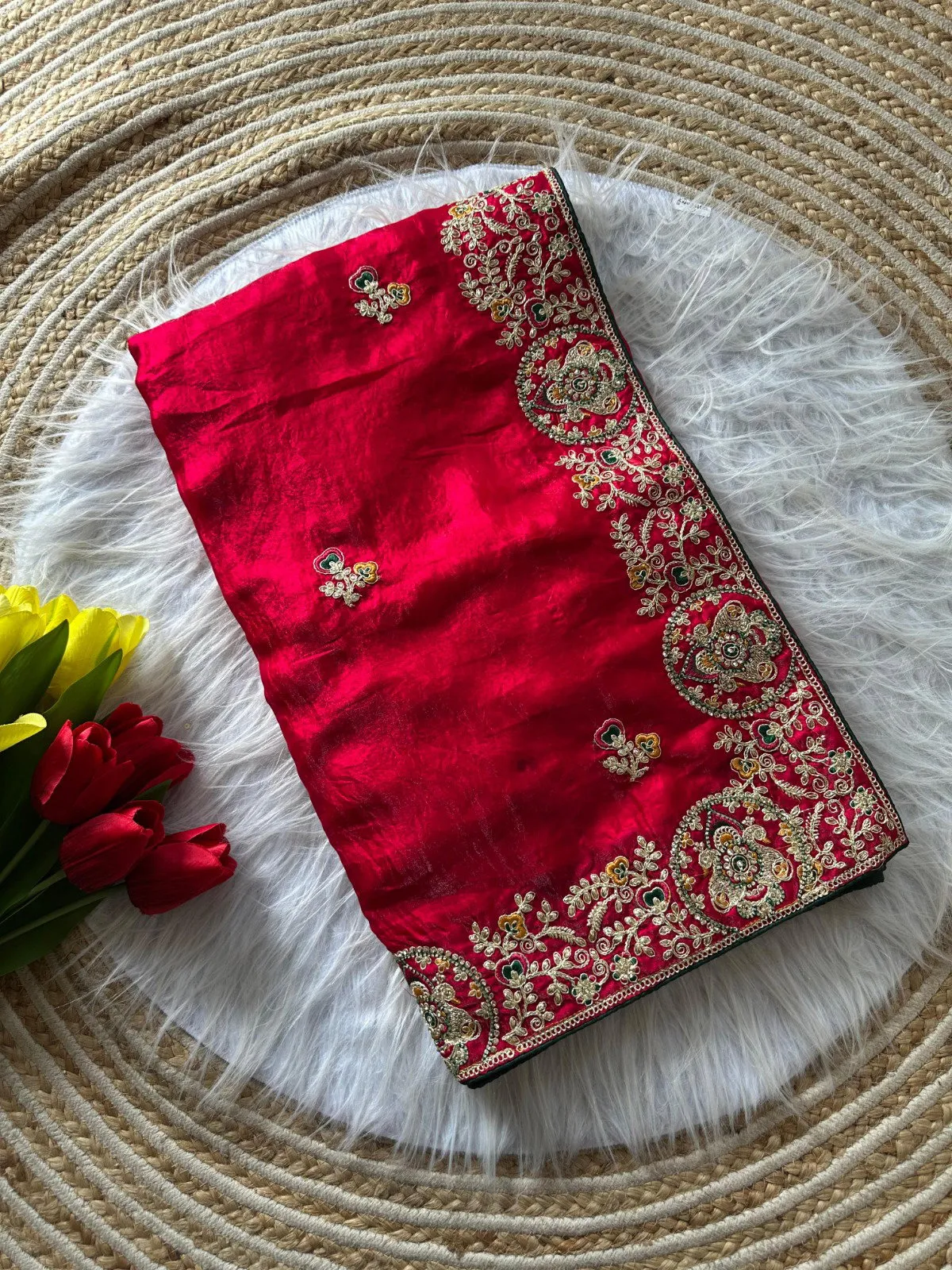 Kc 416 Space Silk Embroidery Coding Work Designer Saree Collection