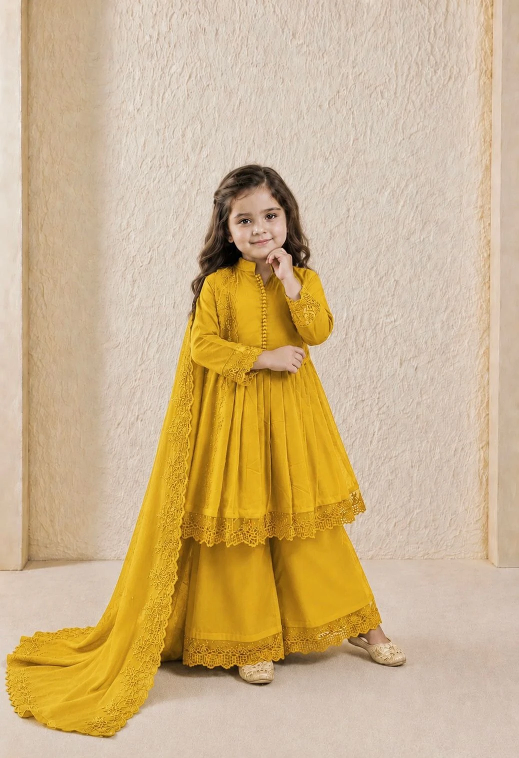 Kids Dress Vinayak Enterprise Laado Rani Kids Gown Set