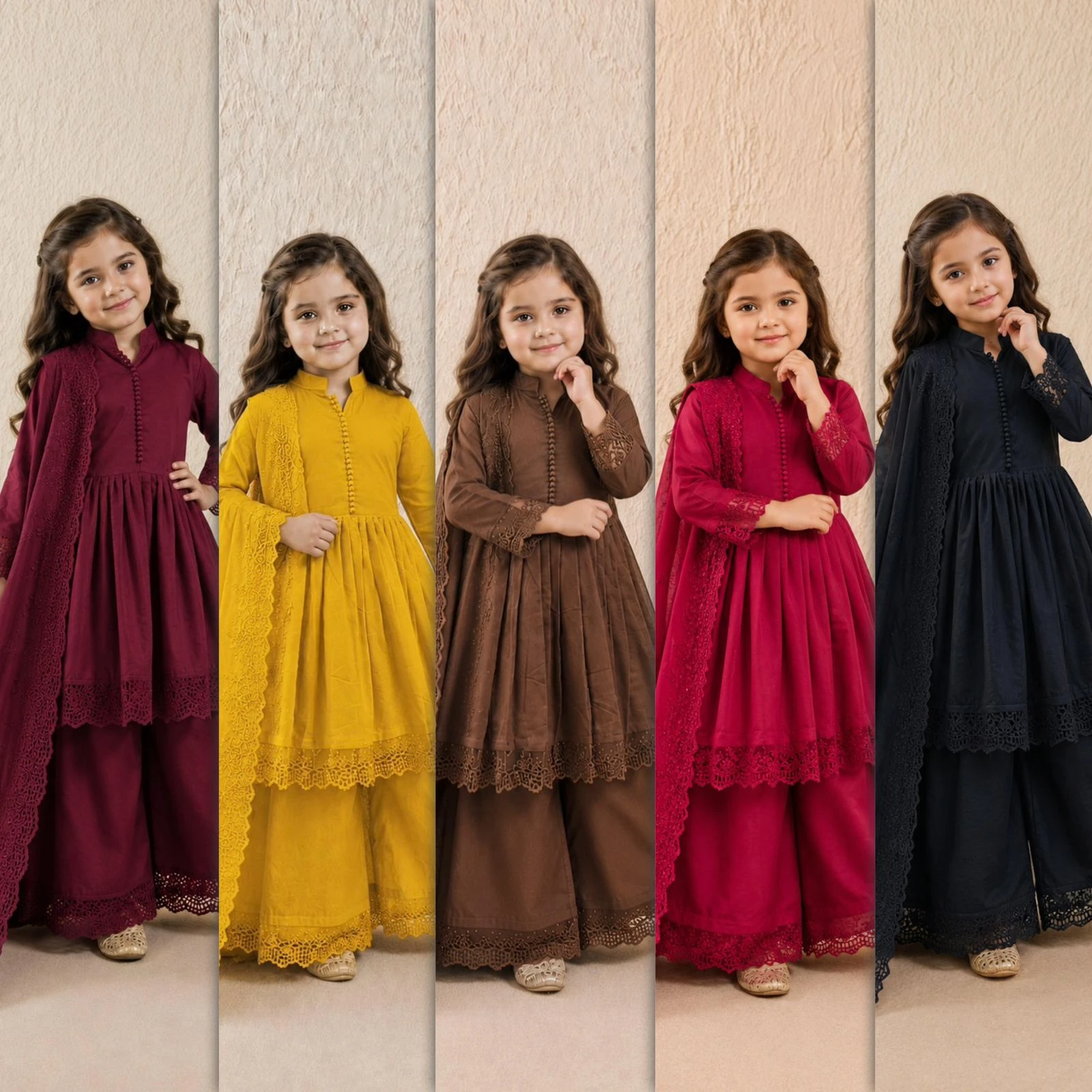 Kids Dress Vinayak Enterprise Laado Rani Kids Gown Set