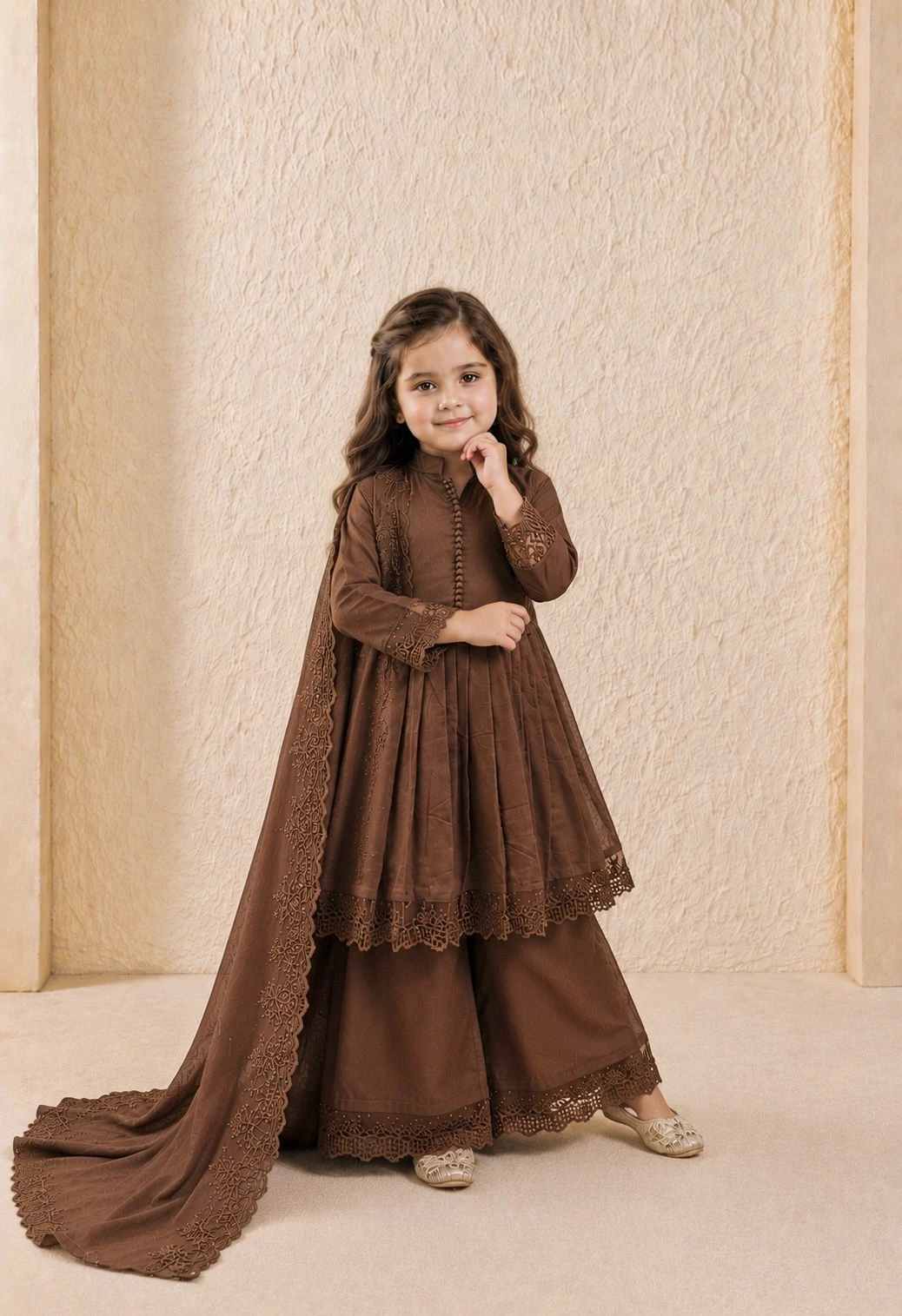 Kids Dress Vinayak Enterprise Laado Rani Kids Gown Set