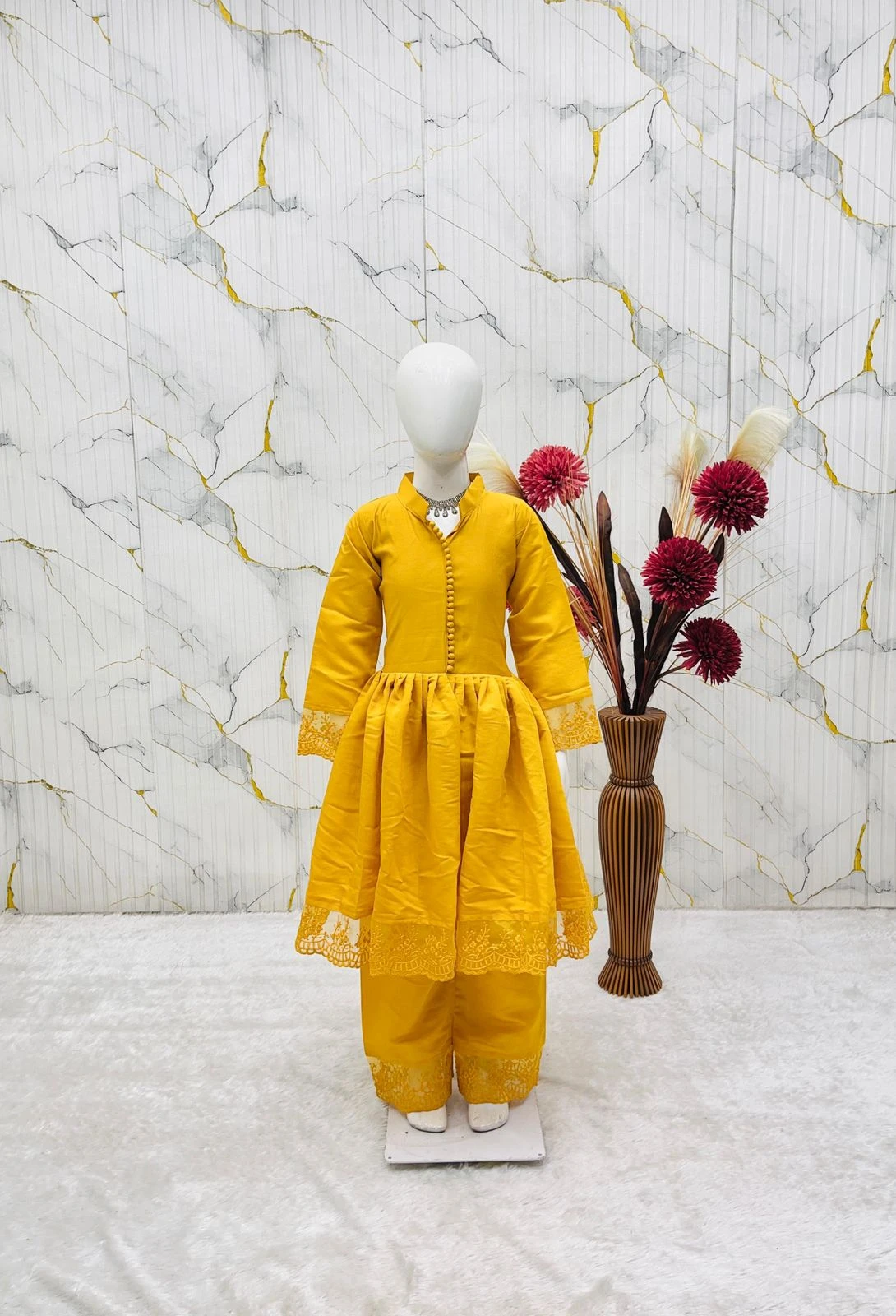 Kids Dress Vinayak Enterprise Laado Rani Kids Gown Set