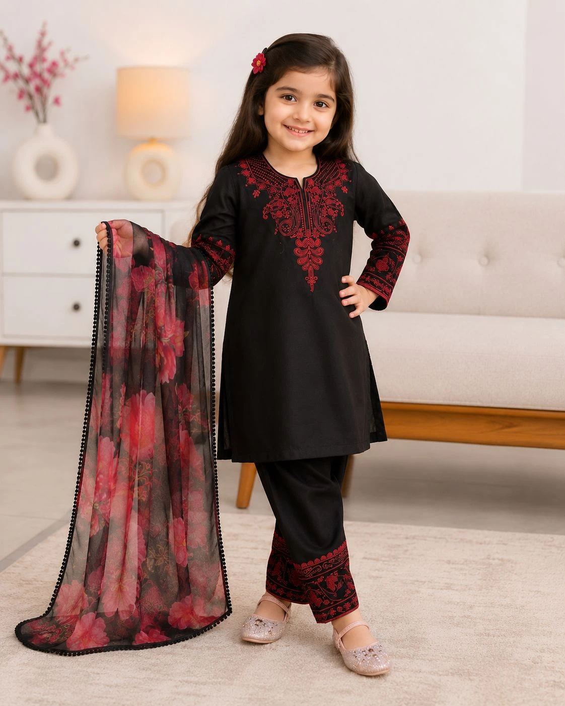 Kids Premium Gajji Silk Designer Suit