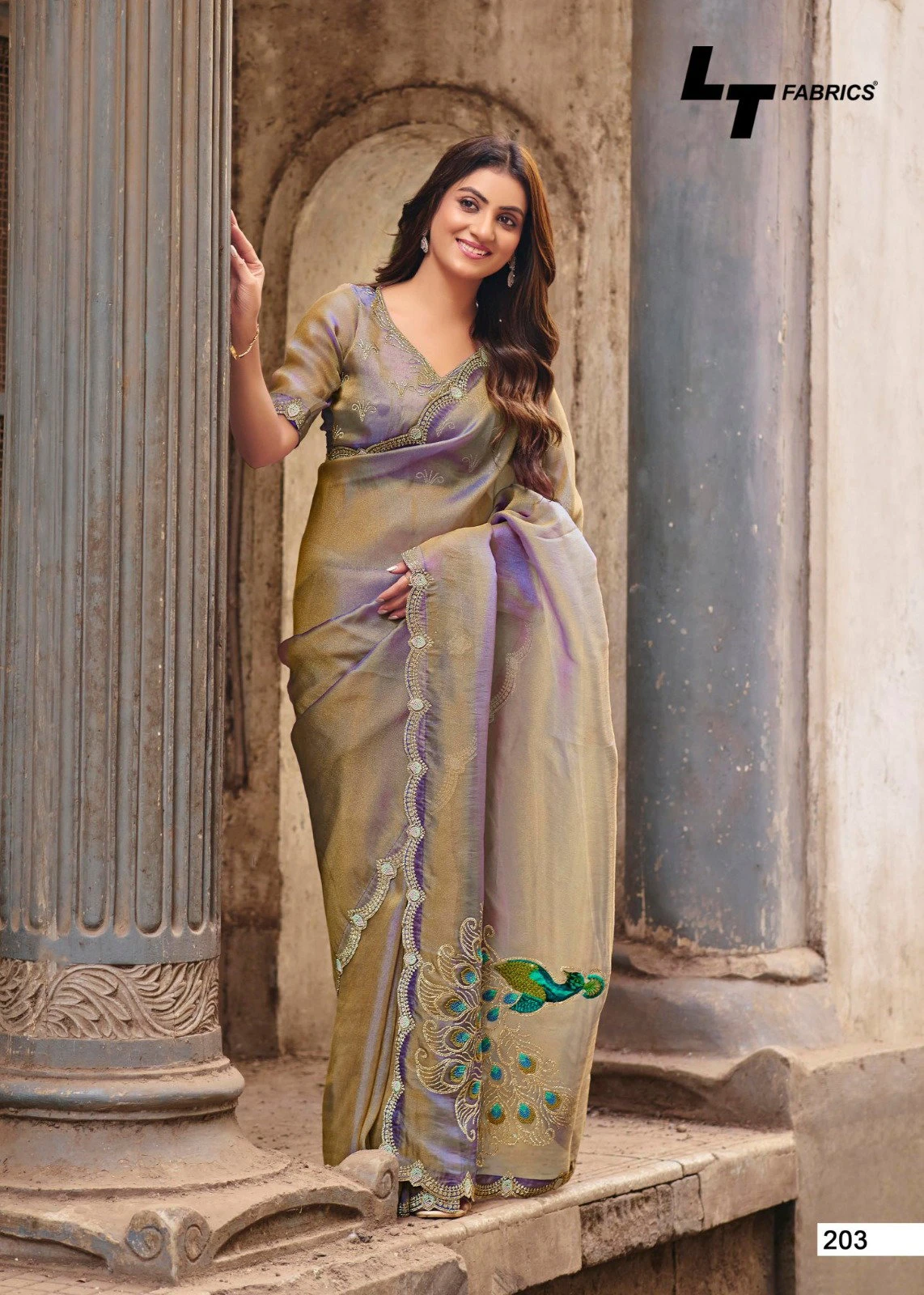 Lt Jimmy Vol 2 Pn Cloud Embroidered Saree Collection