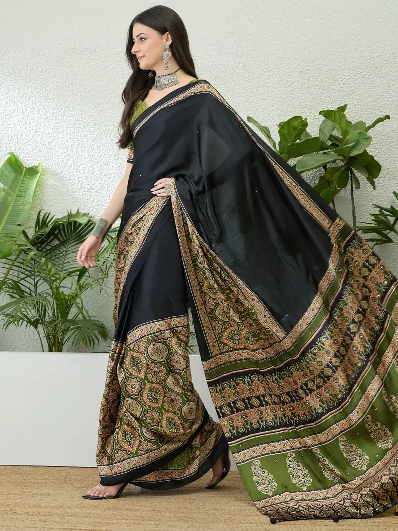 Lux Vol 40 Semi Modal Handworked Saree Collection