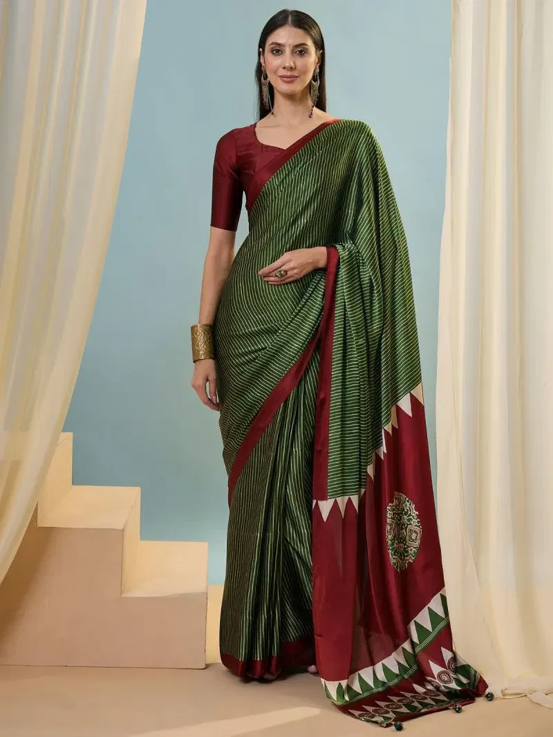 Lux Vol 42 Semi Modal Ajarkh Printed Saree Collection