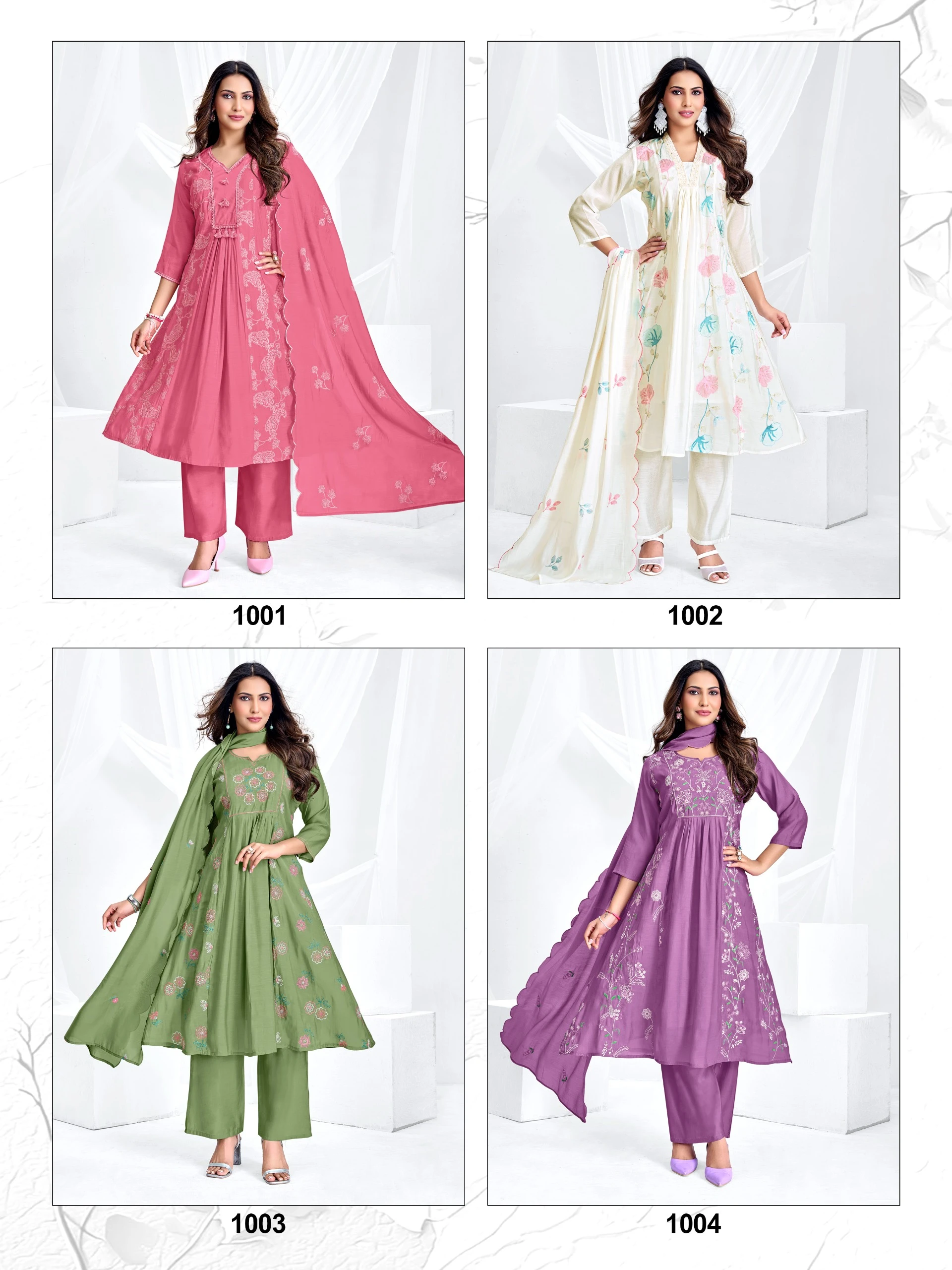 Madhubala Designer Anarkali 3 Piece Suit Set
