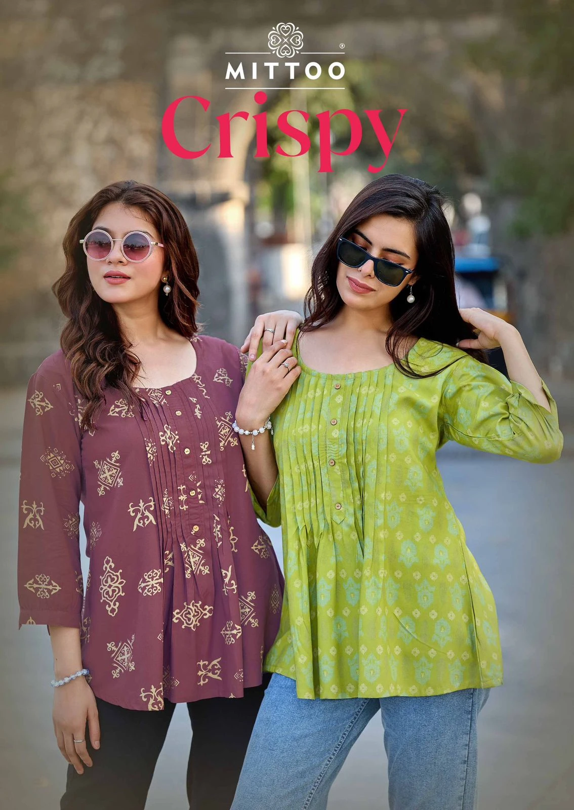 MITTOO CRISPY Rayon Printed Kurti