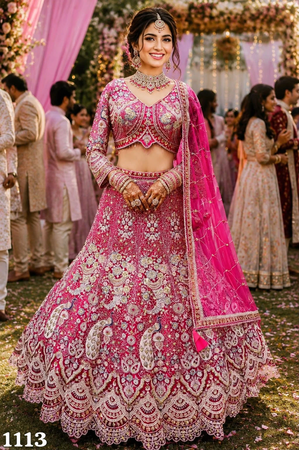 MORNI Vol-6 Premium Resham Embroidered Net Lehenga Choli