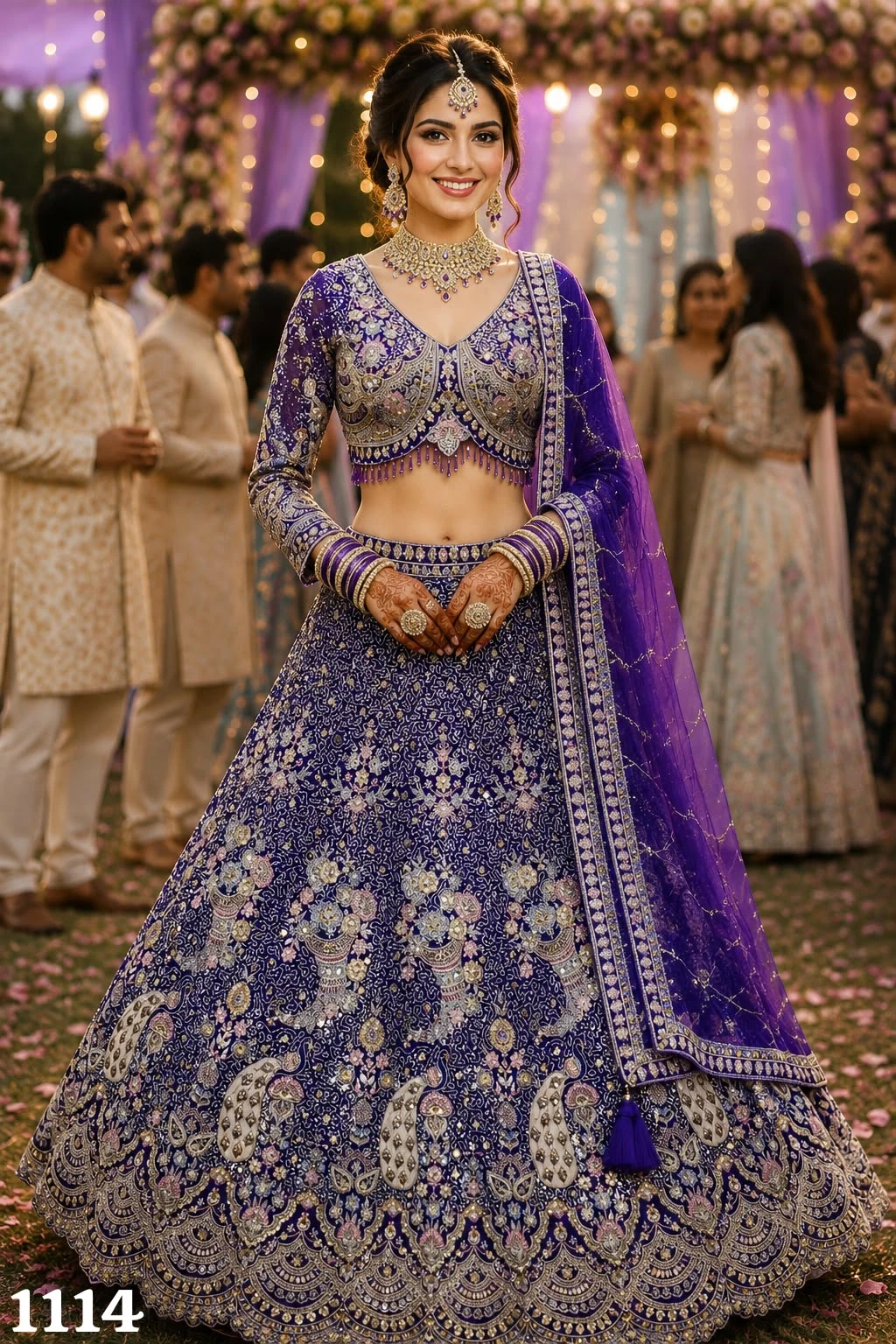 MORNI Vol-6 Premium Resham Embroidered Net Lehenga Choli