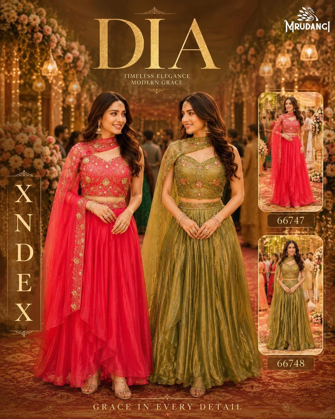 Mrudangi Dia Designer Lehenga Choli Collection (66747 & 66748)