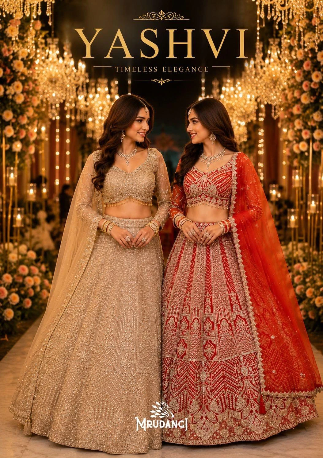 Mrudangi Yashvi Beads Lehenga Collection (3012 & 3013)