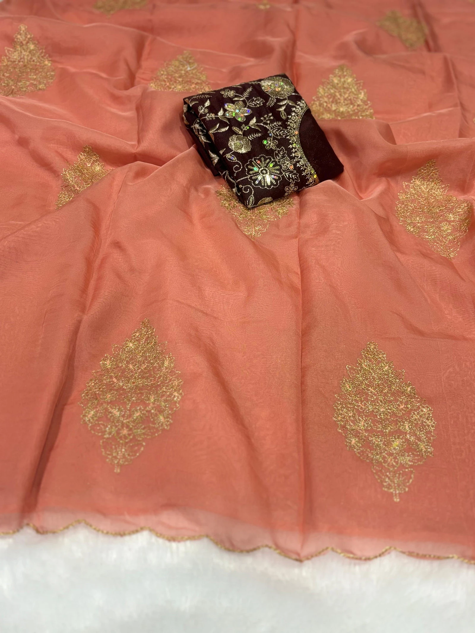 Naina Ah Soft Organza Embroidered Saree Collection