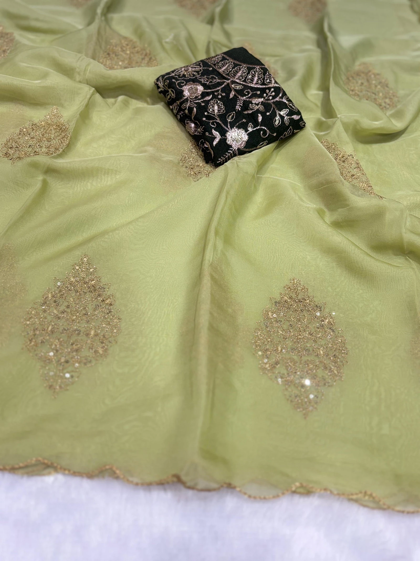 Naina Ah Soft Organza Embroidered Saree Collection