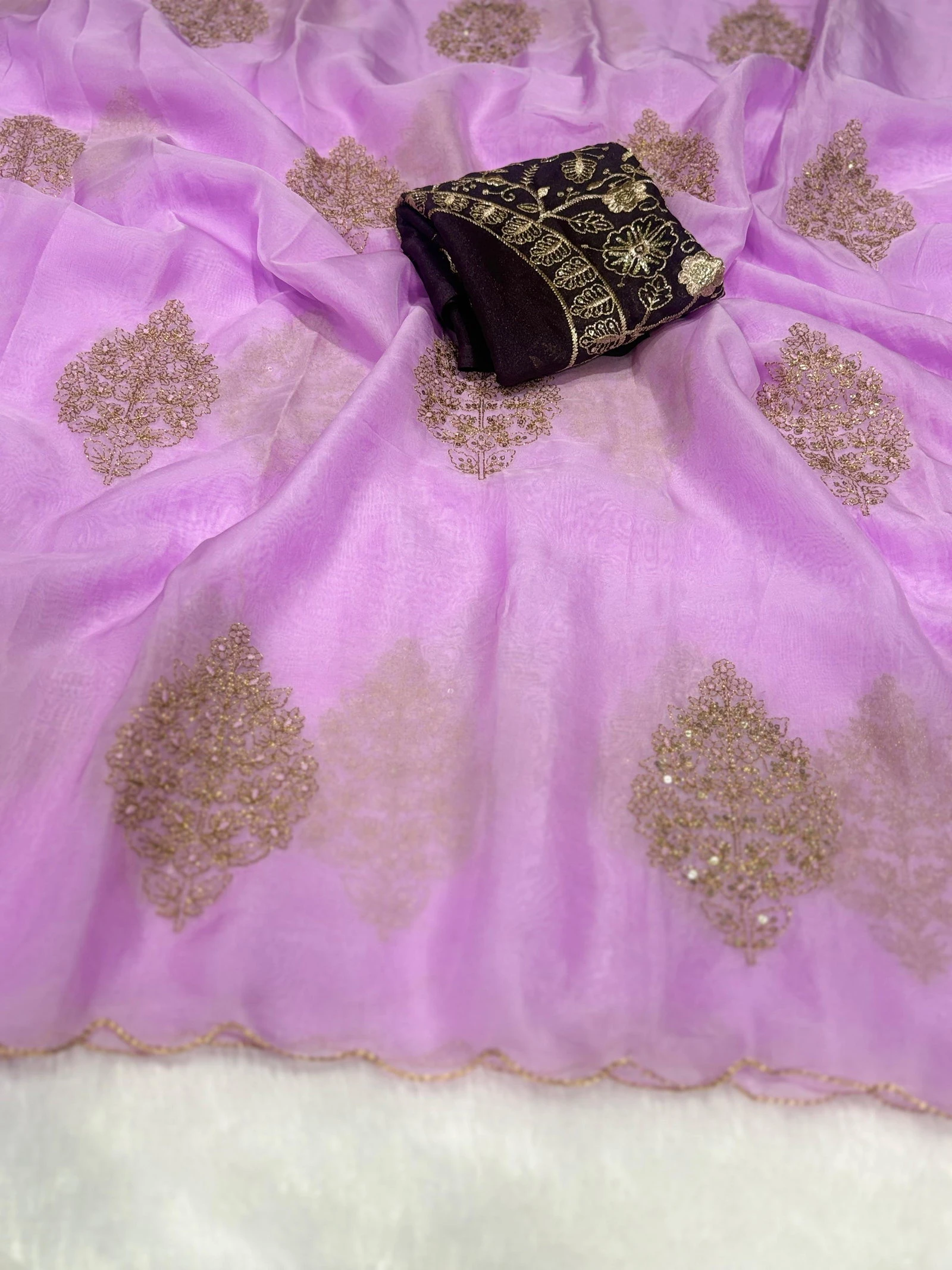 Naina Ah Soft Organza Embroidered Saree Collection
