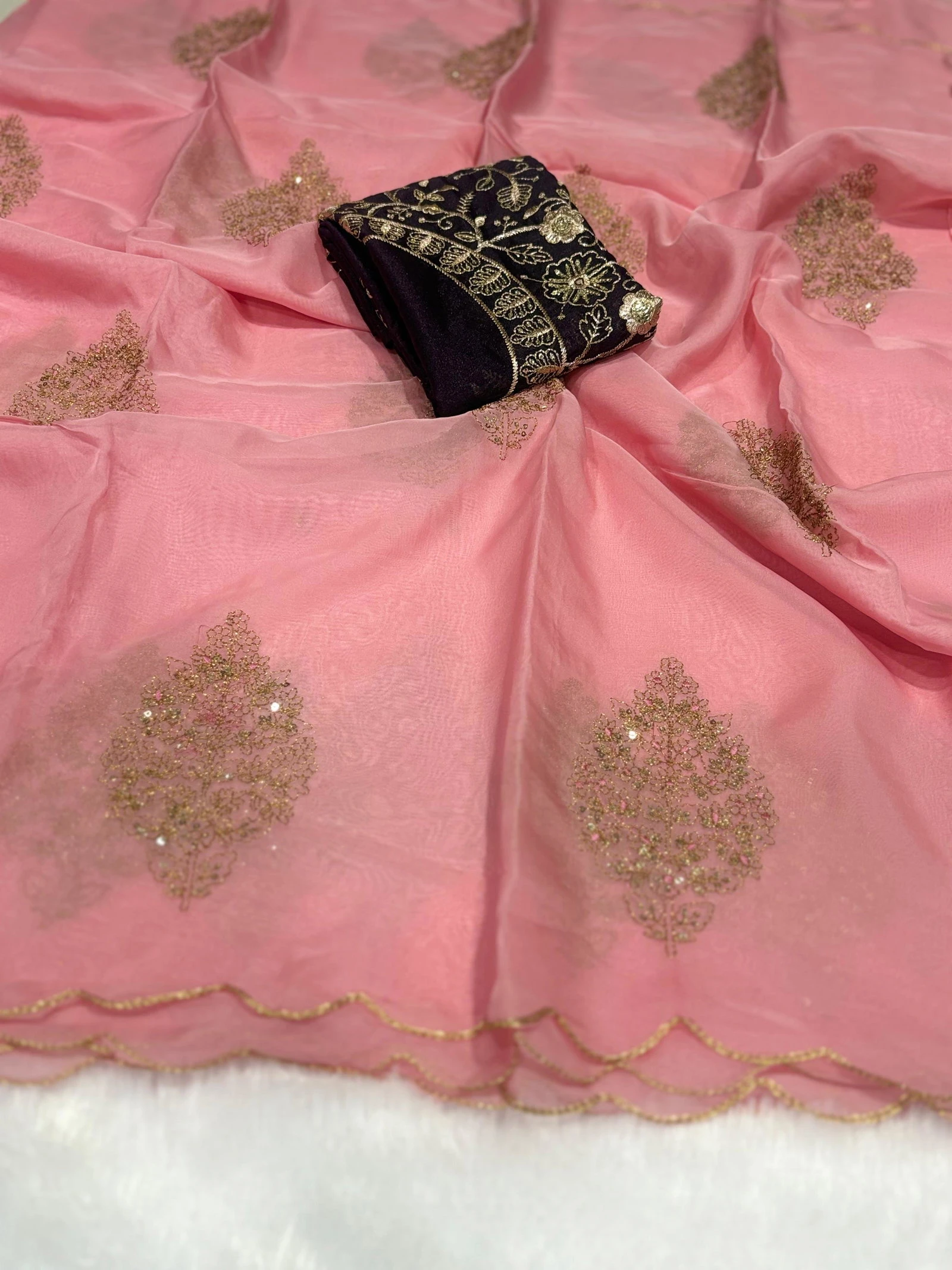 Naina Ah Soft Organza Embroidered Saree Collection