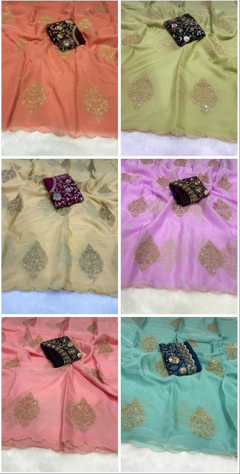 Naina Ah Soft Organza Embroidered Saree Collection