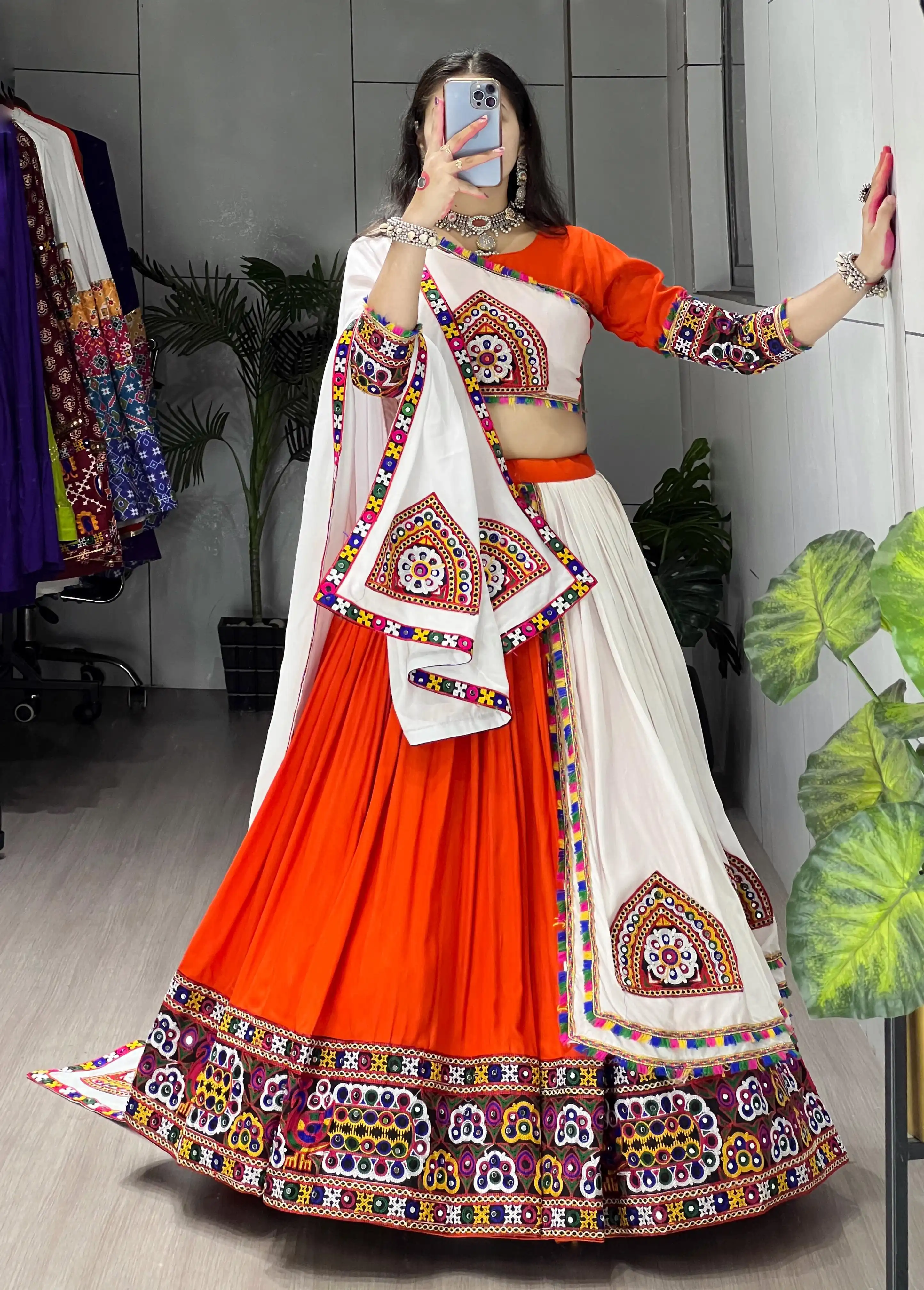 Navratri Collection 2026 Pure Rayon Cotton Lehenga Set