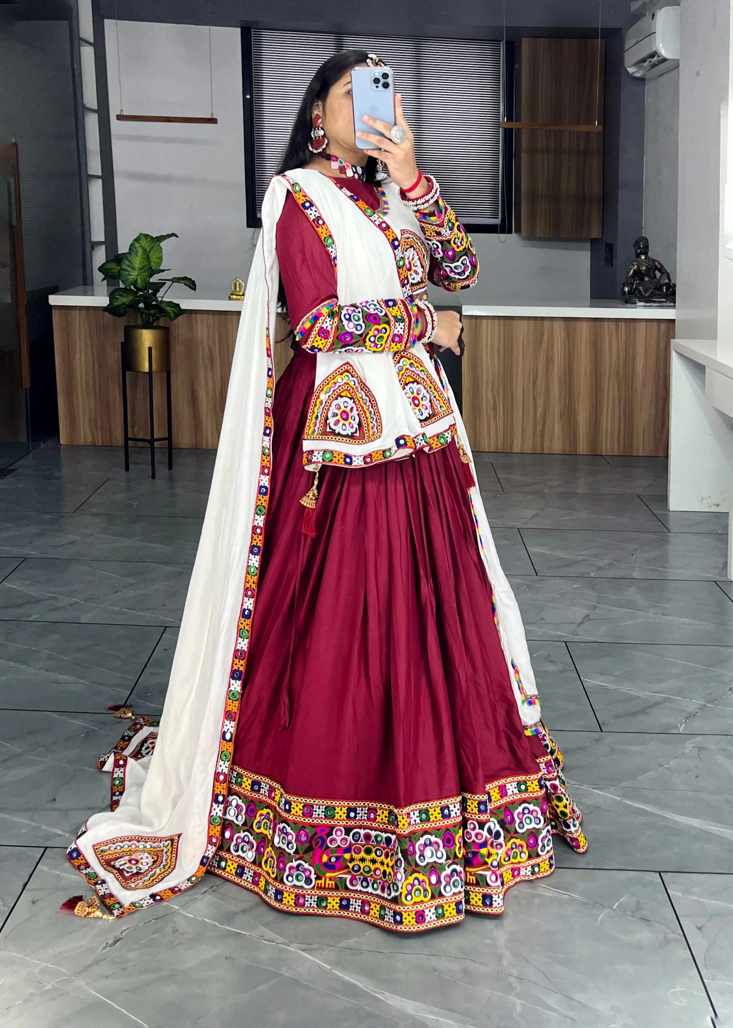 Navratri Collection 2026 Pure Rayon Cotton Lehenga Set