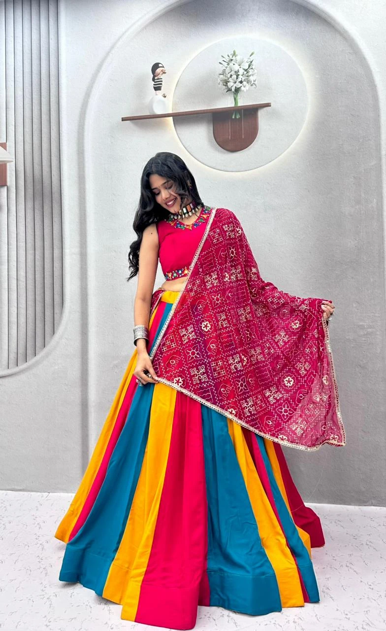 Navratri Special Lehenga Choli with Vintage Dupatta