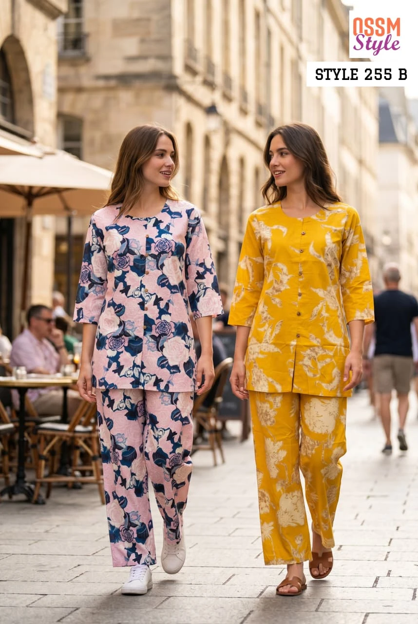 Ossm Style 255 A To E Cotton Printed Suit Collection