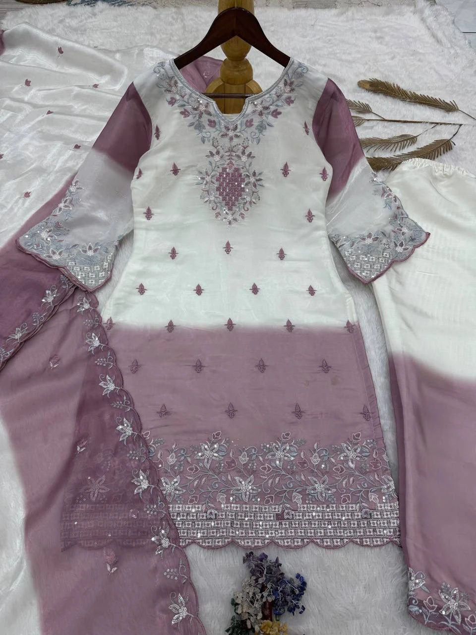 Pakistani Ready To Wear GMY Silk Embroidered Suit Set