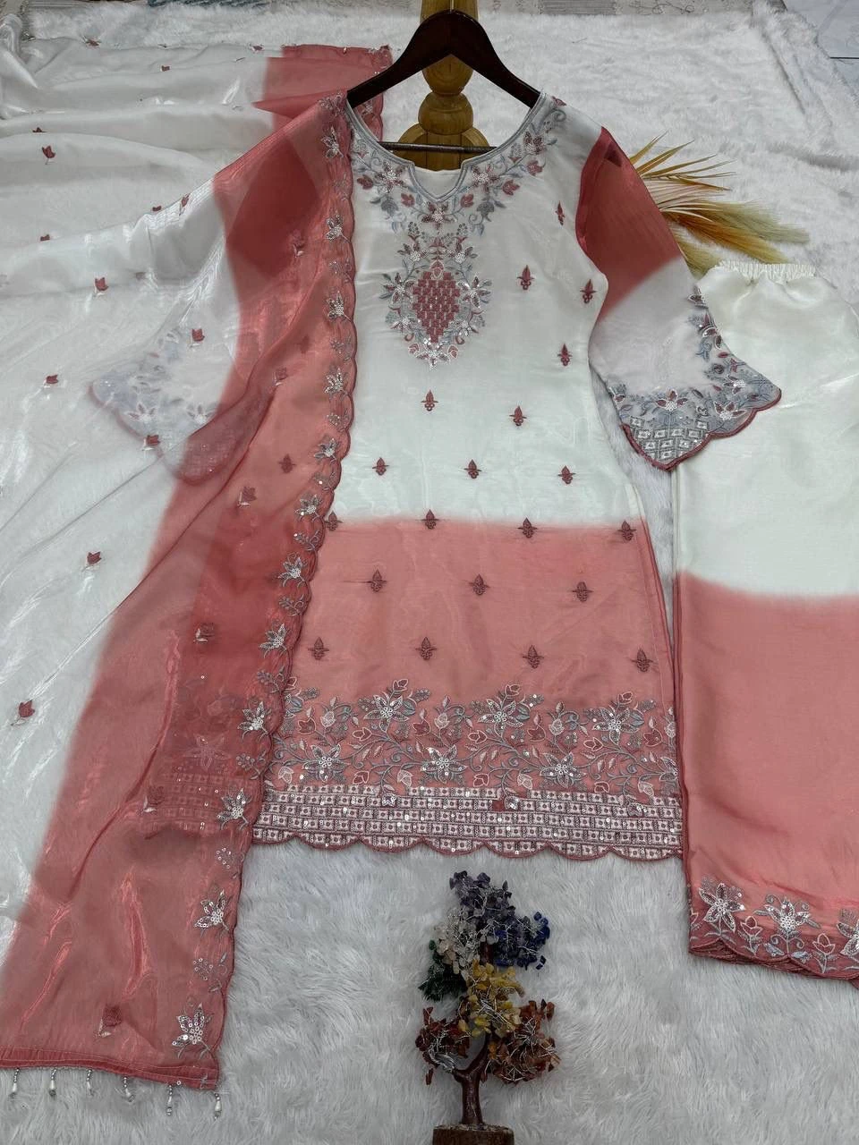 Pakistani Ready To Wear GMY Silk Embroidered Suit Set