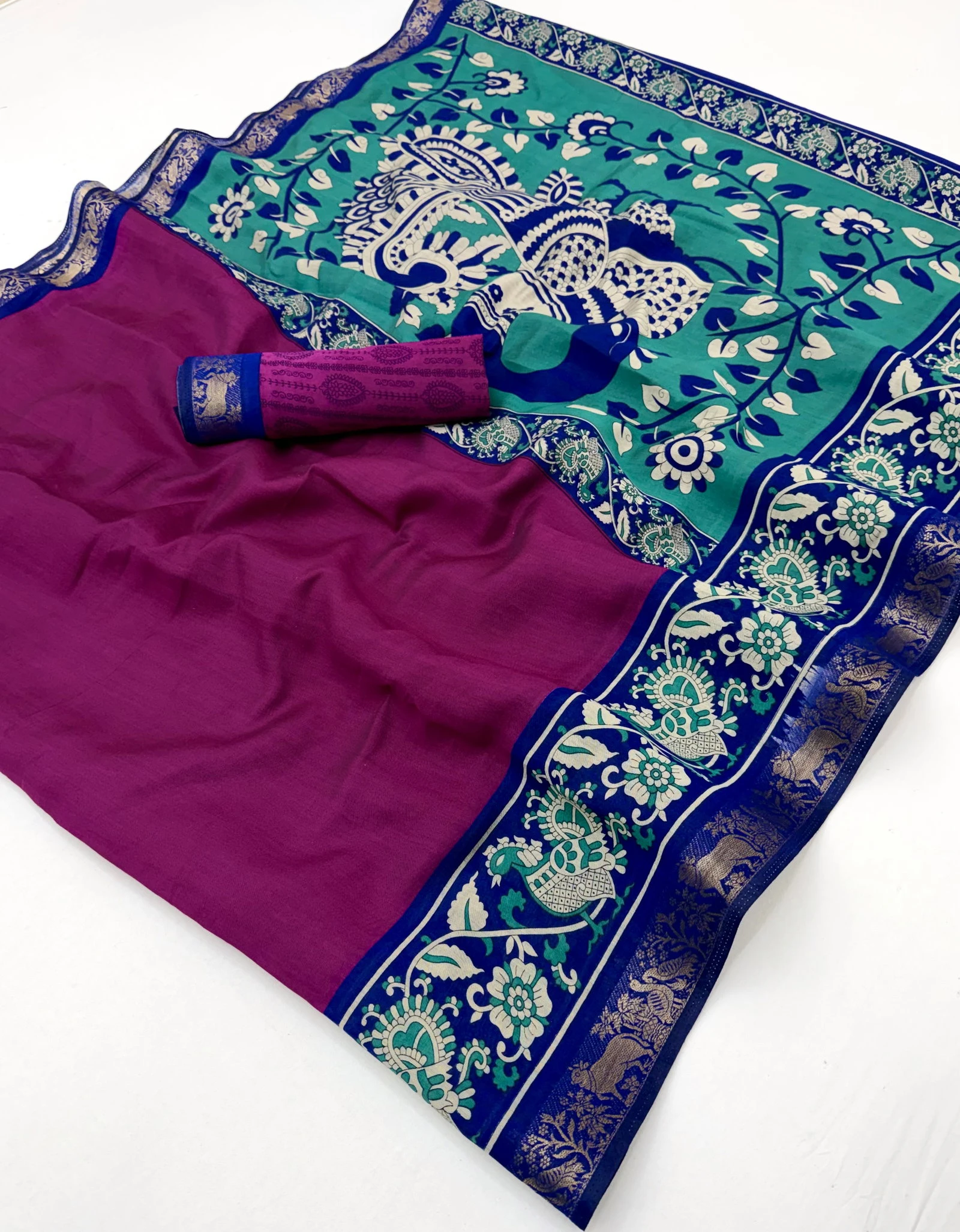 Peacock P 4001 to 4006 Pv Cotton Saree Collection