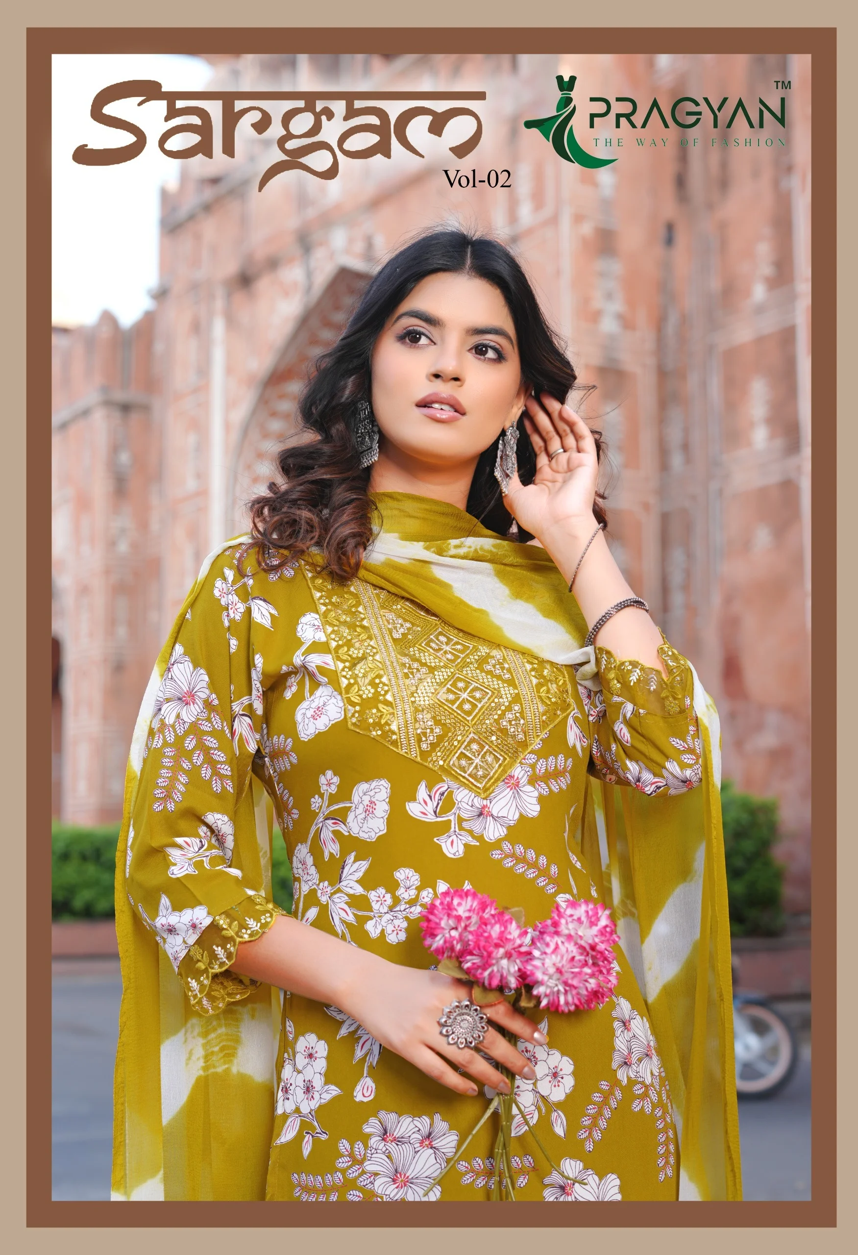 Pragyan Sargam Vol 2 Rayon Suit Set
