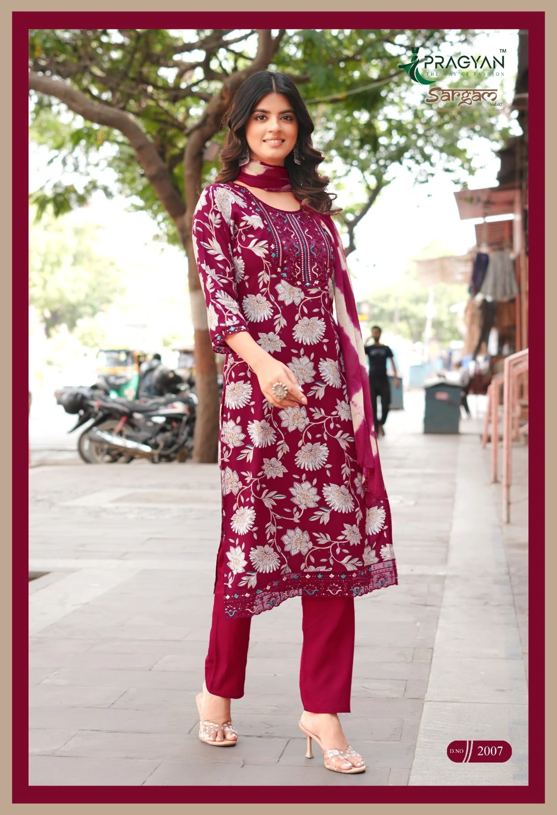 Pragyan Sargam Vol 2 Rayon Suit Set