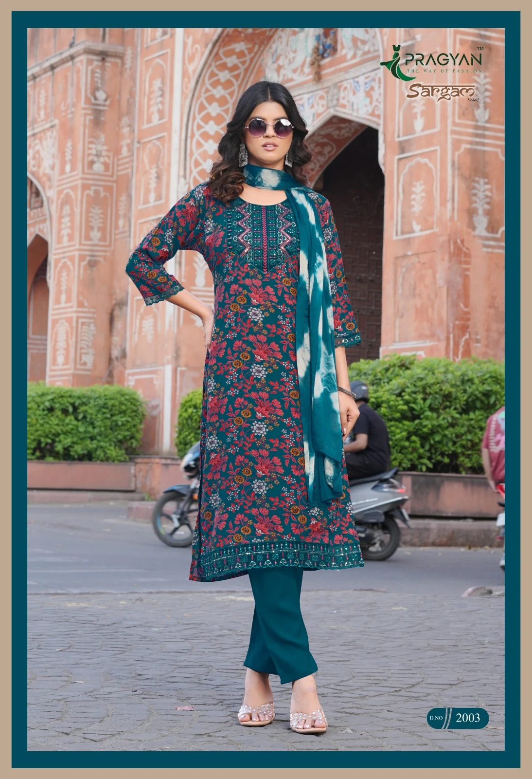 Pragyan Sargam Vol 2 Rayon Suit Set