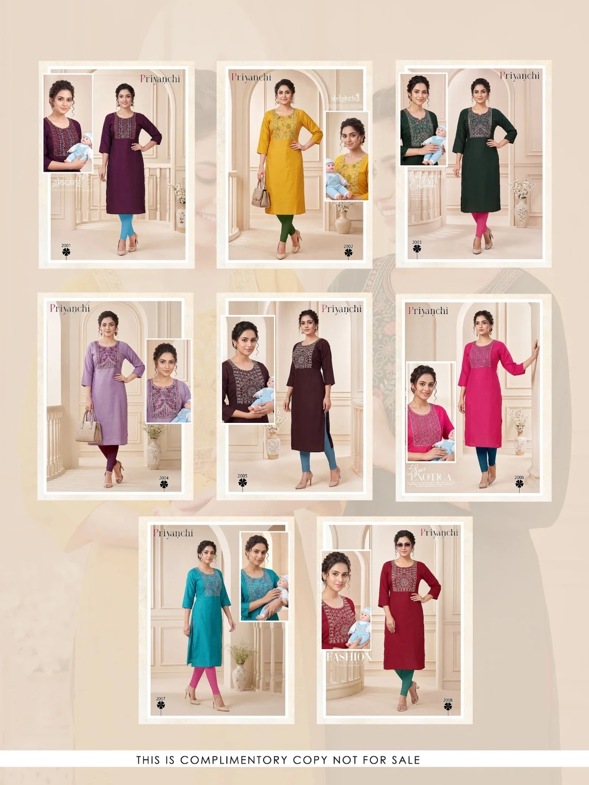 Priyanchi Vol 2 Multi Sequence Work Kurti