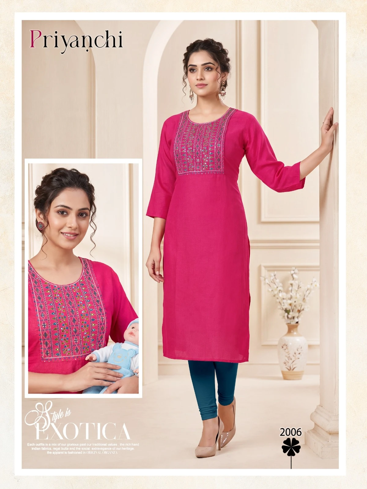 Priyanchi Vol 2 Multi Sequence Work Kurti