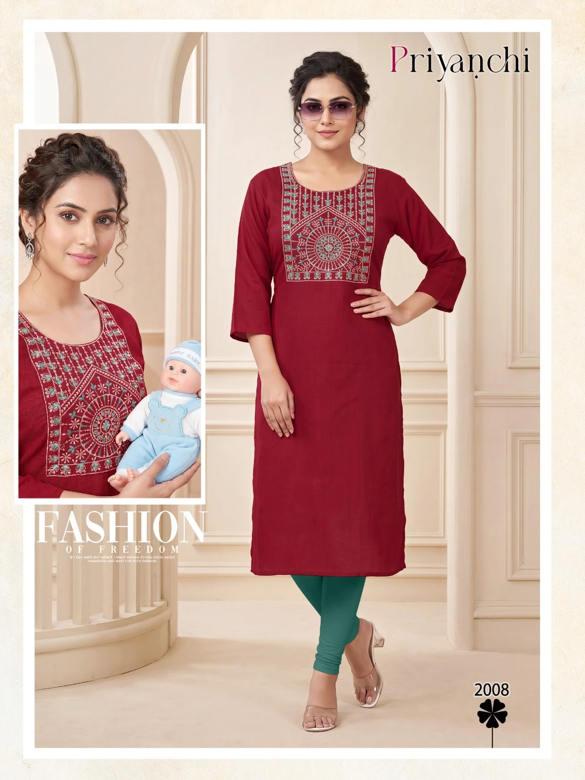 Priyanchi Vol 2 Multi Sequence Work Kurti