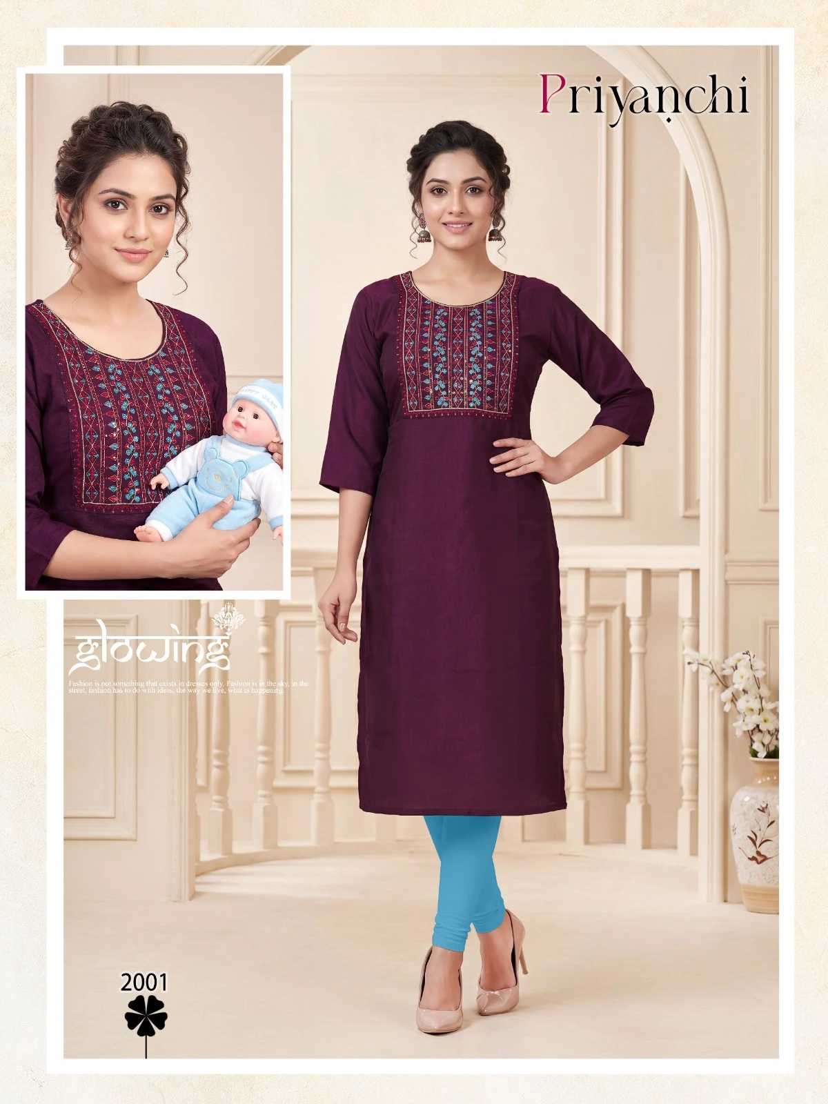 Priyanchi Vol 2 Multi Sequence Work Kurti