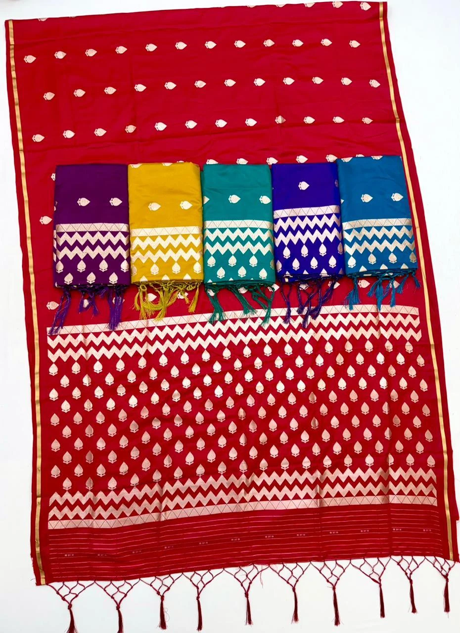 Rajtex Kanthkala Emrald Satin Weaving Saree Collection