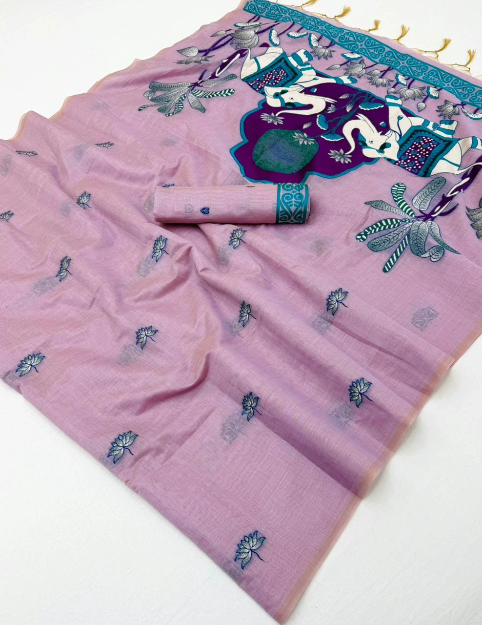 Rajyog D No 10001 to 06 Cotton Jamdani Weaving Saree Collection
