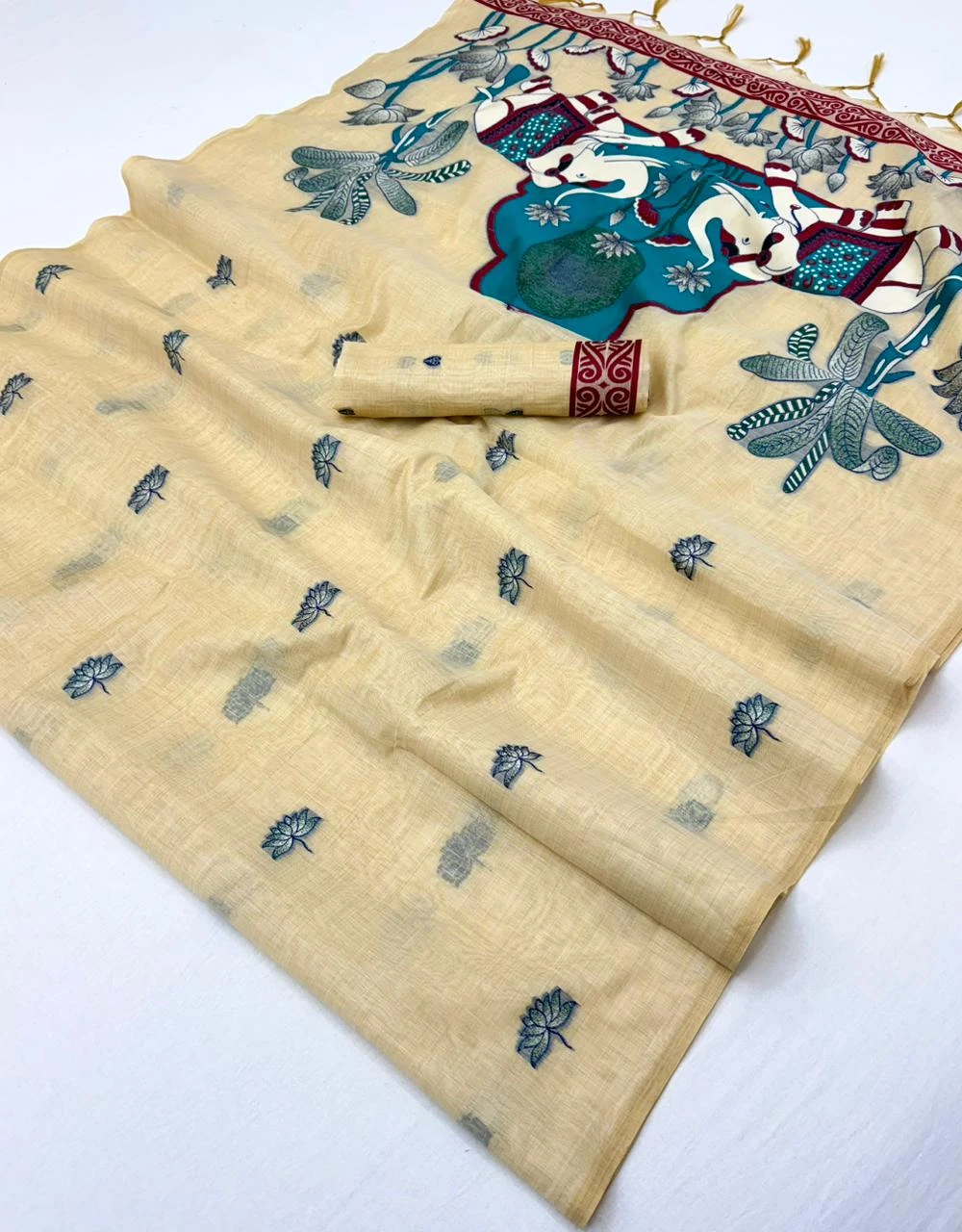 Rajyog D No 10001 to 06 Cotton Jamdani Weaving Saree Collection