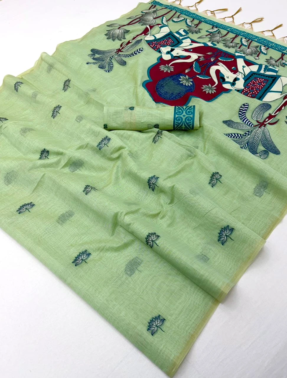 Rajyog D No 10001 to 06 Cotton Jamdani Weaving Saree Collection
