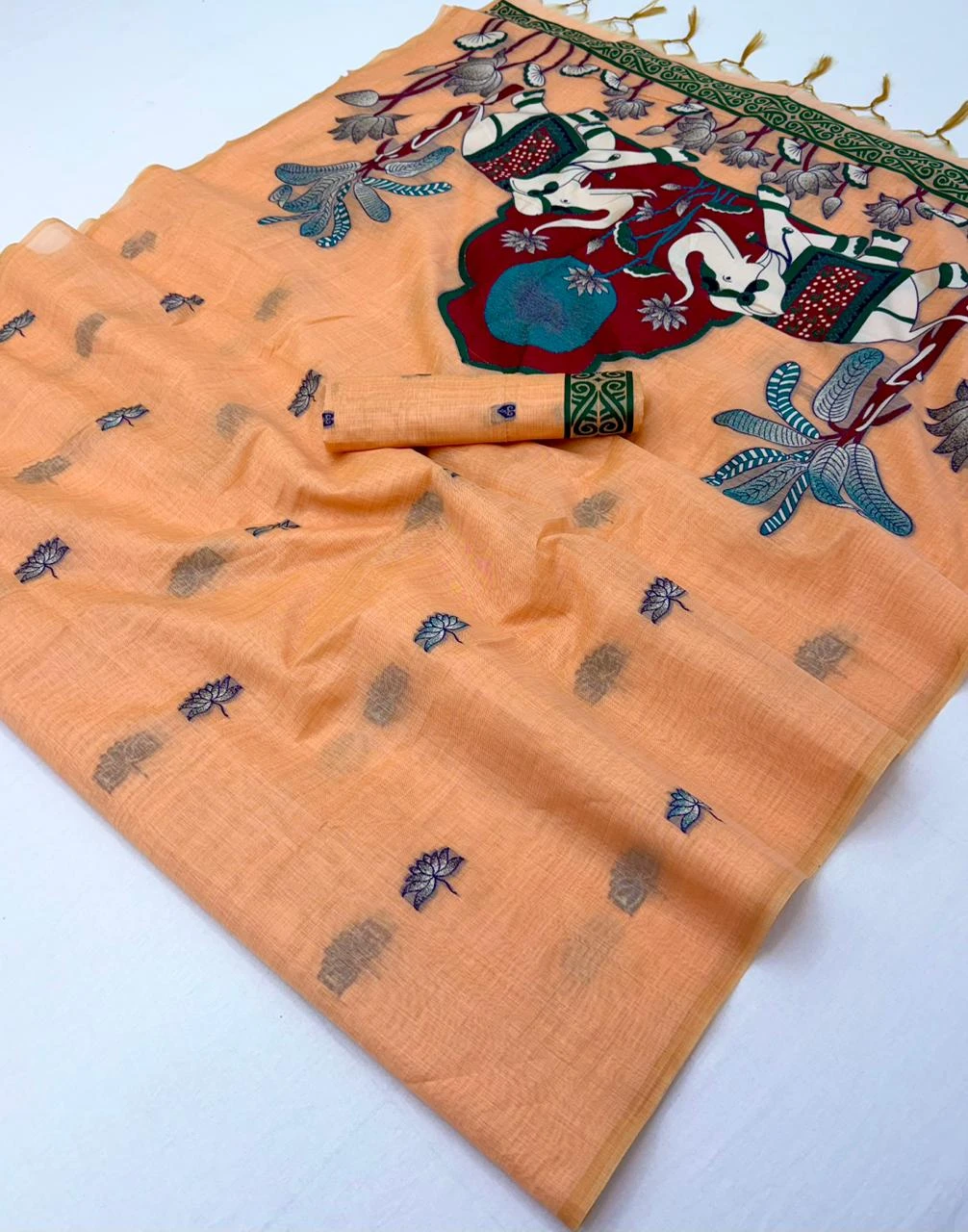 Rajyog D No 10001 to 06 Cotton Jamdani Weaving Saree Collection