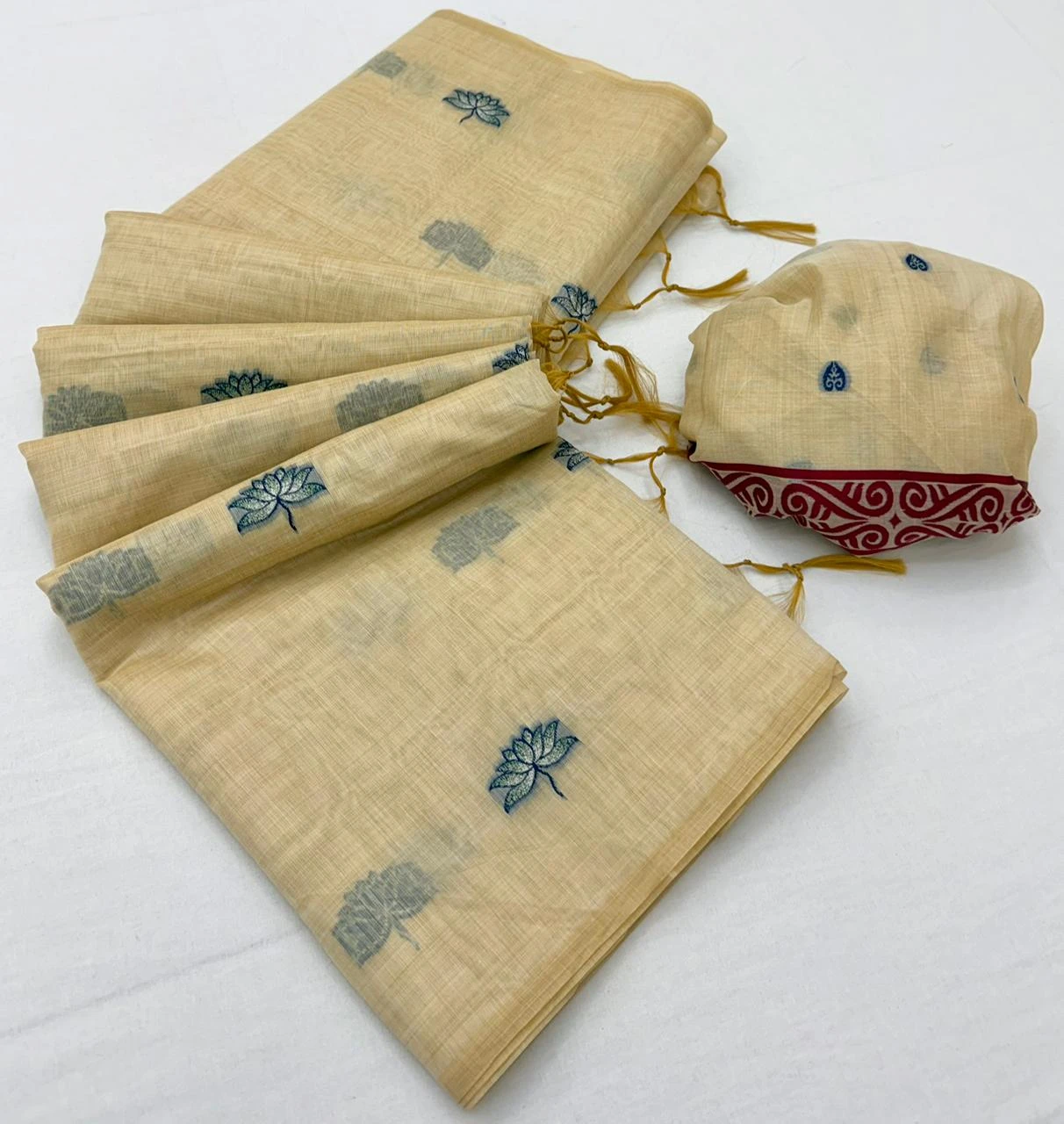 Rajyog D No 10001 to 06 Cotton Jamdani Weaving Saree Collection